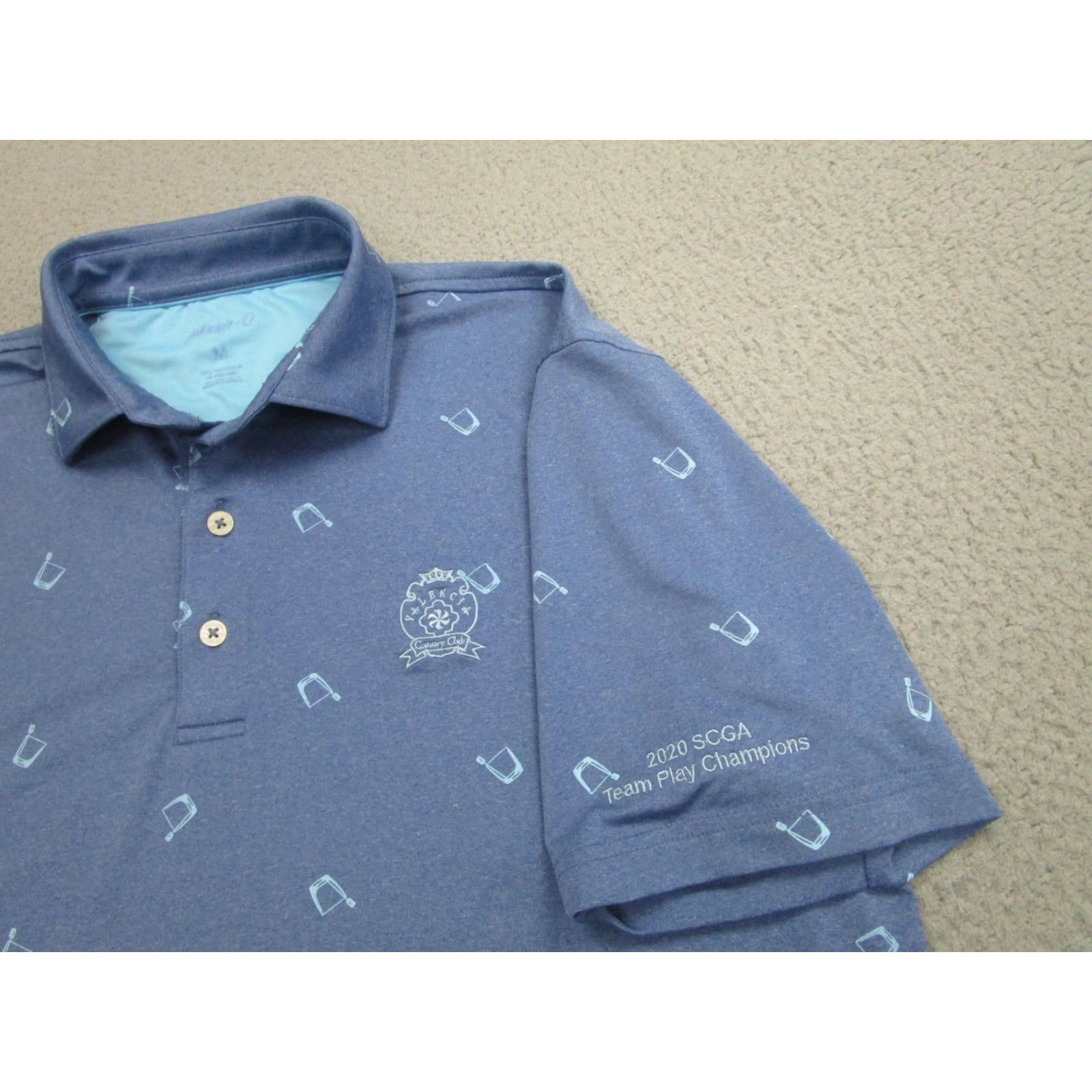 johnnie-O johnnie-O Polo Shirt Mens M Valencia Country Club Golf Santa Clarita Team Play Blue Polo Shirt Mens M Golf Santa Clarita Valencia Country Club Size US M / EU 48-50 / 2 - 3 Thumbnail