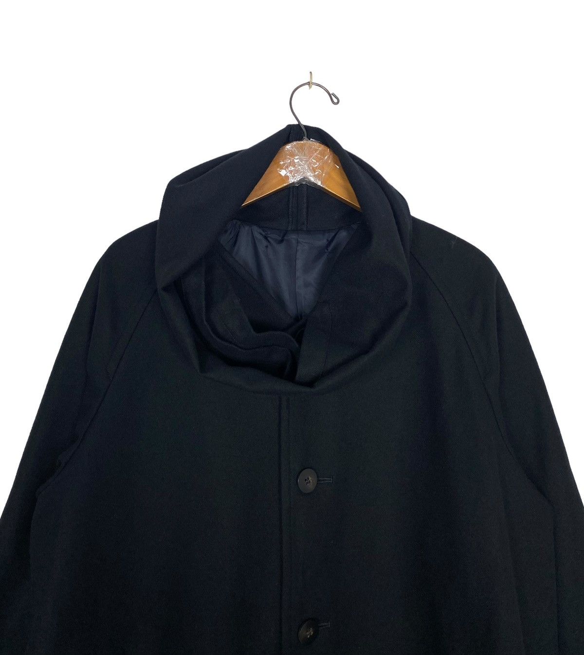 Comme des Garcons Vtg Tricot Comme des Garcons Wool Asymmetrical Hoodie Japan Size L / US 10 / IT 46 - 5 Thumbnail