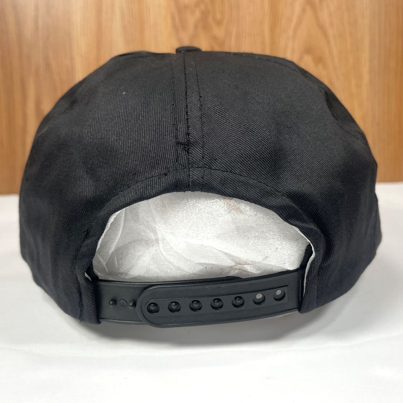 Roper VINTAGE Unbranded TransLease Rope SnapBack Trucker Hat Cap Black Adjustable Mens Size ONE SIZE - 5 Thumbnail