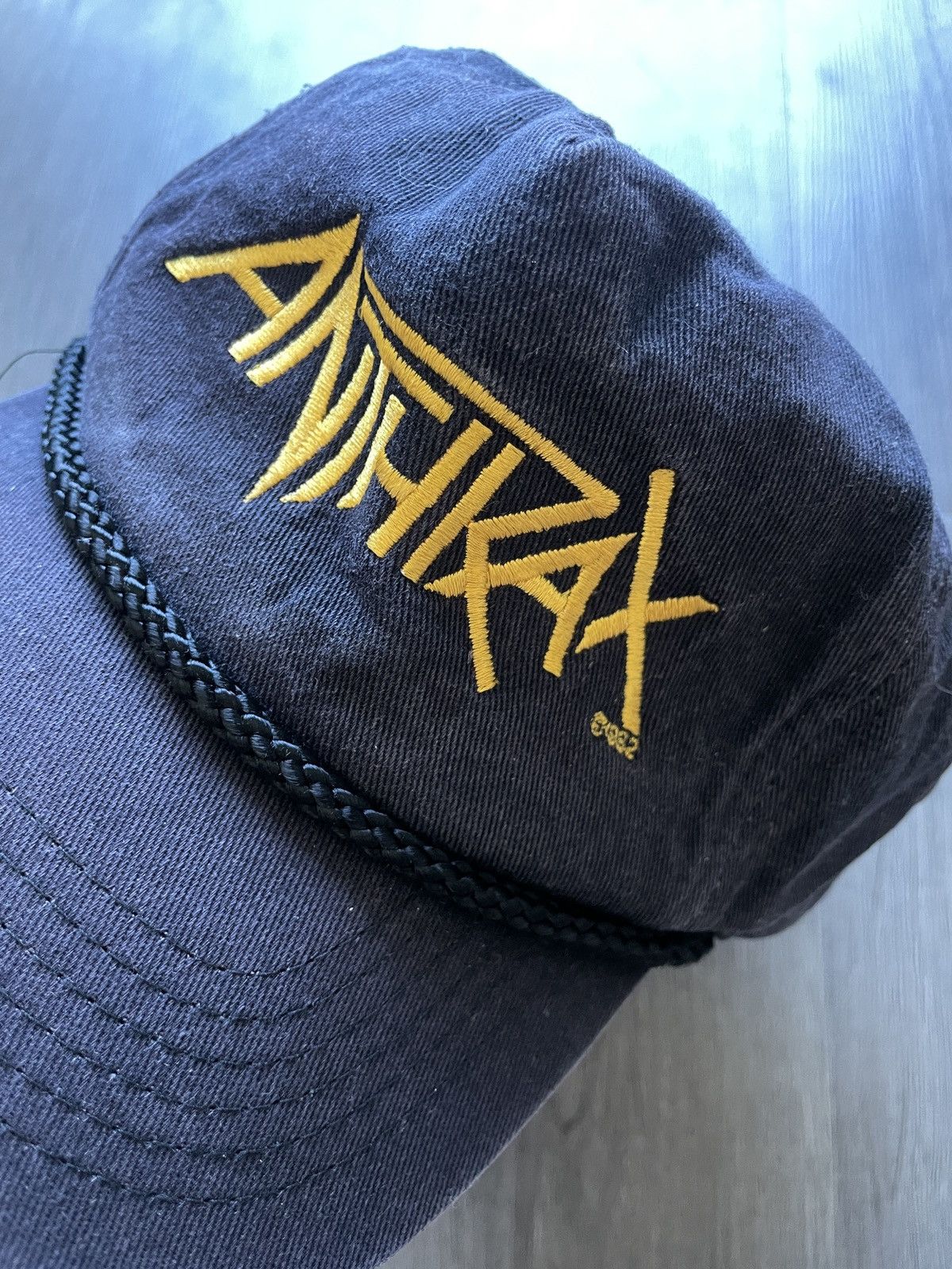 Other Vintage 92’ “Anthrax” Heavy Metal Band Snap Back Hat (Sz.OS) Size ONE SIZE - 5 Thumbnail
