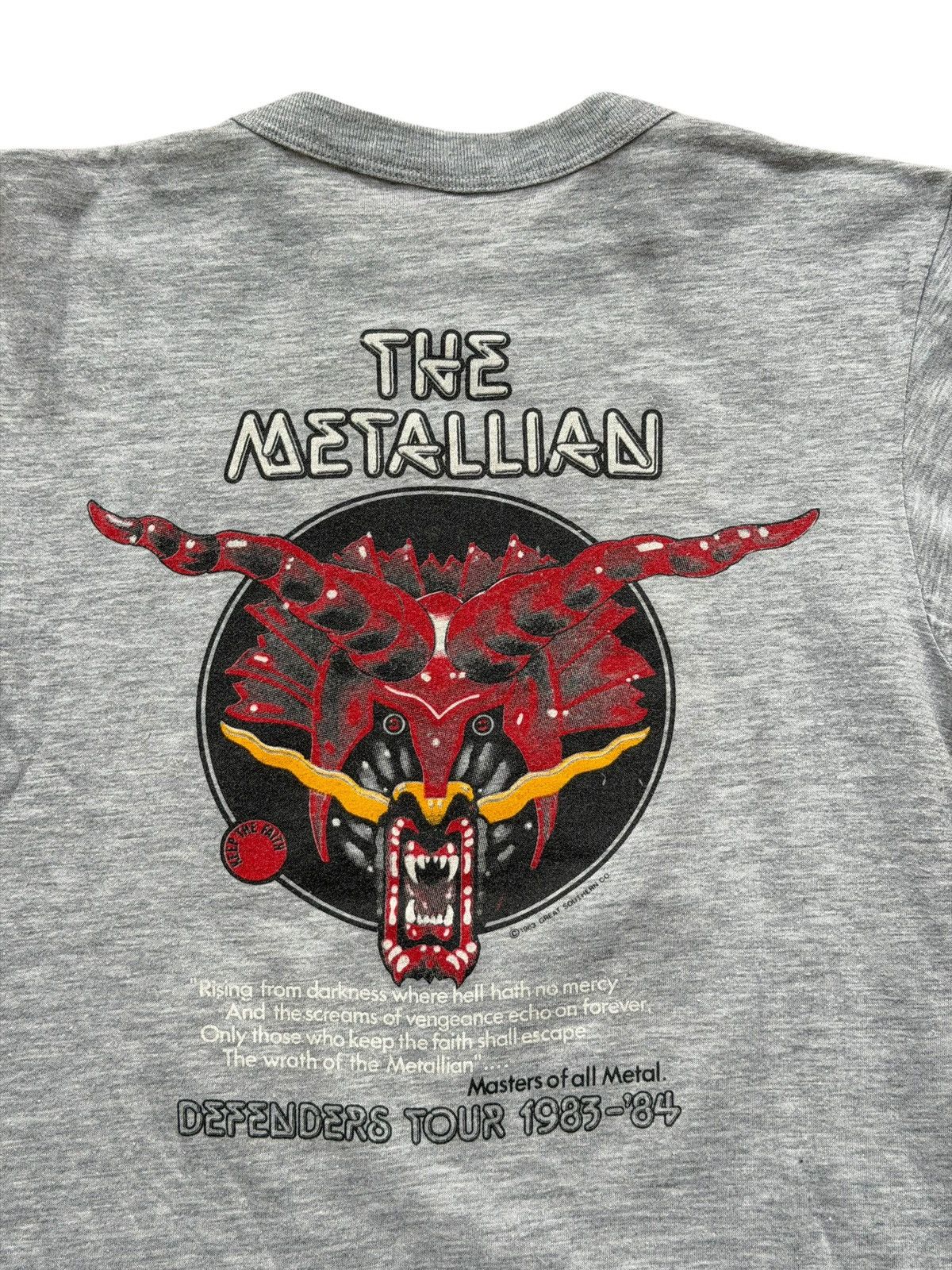 Band Tees *RARE*1983 DEFENDERS OF THE FAITH JUDAS PRIEST METAL TEE Size US M / EU 48-50 / 2 - 15 Thumbnail