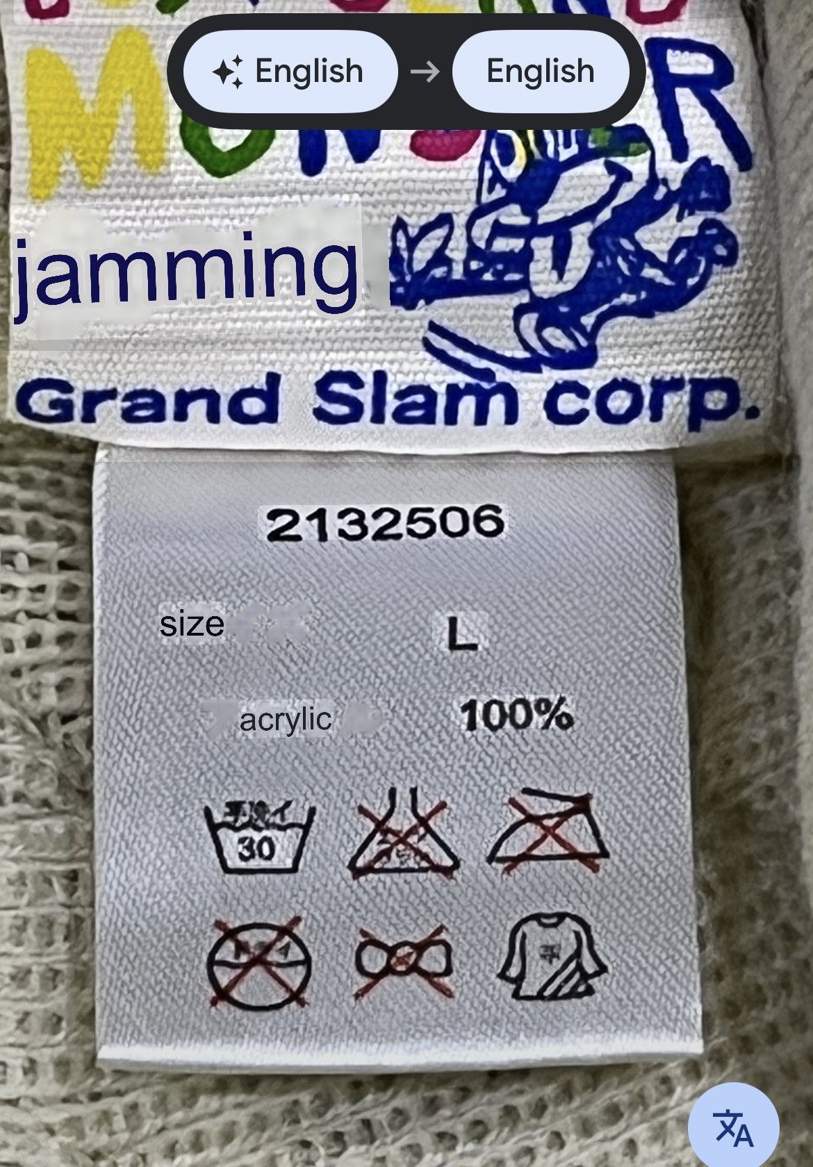 Grand Slam Joyful x Monster Hype Acrylic Beanie JAM's World Vibes Rare Size ONE SIZE - 9 Thumbnail
