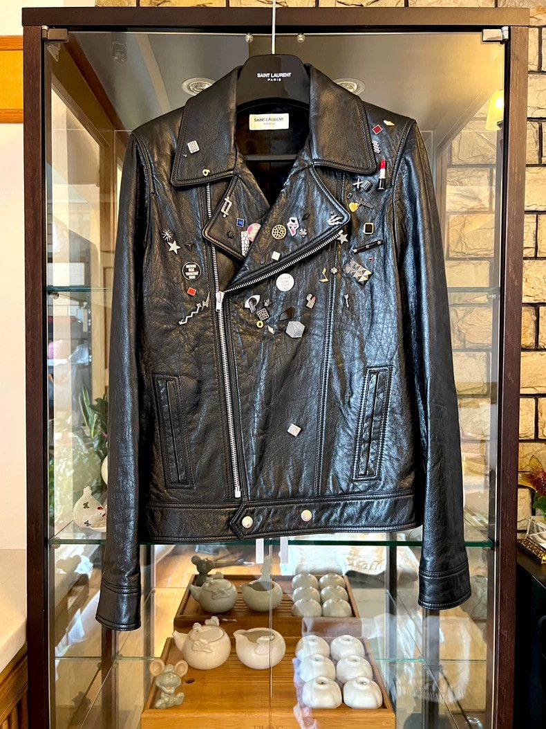 Saint Laurent Paris 15fw Medal Leather Jacket