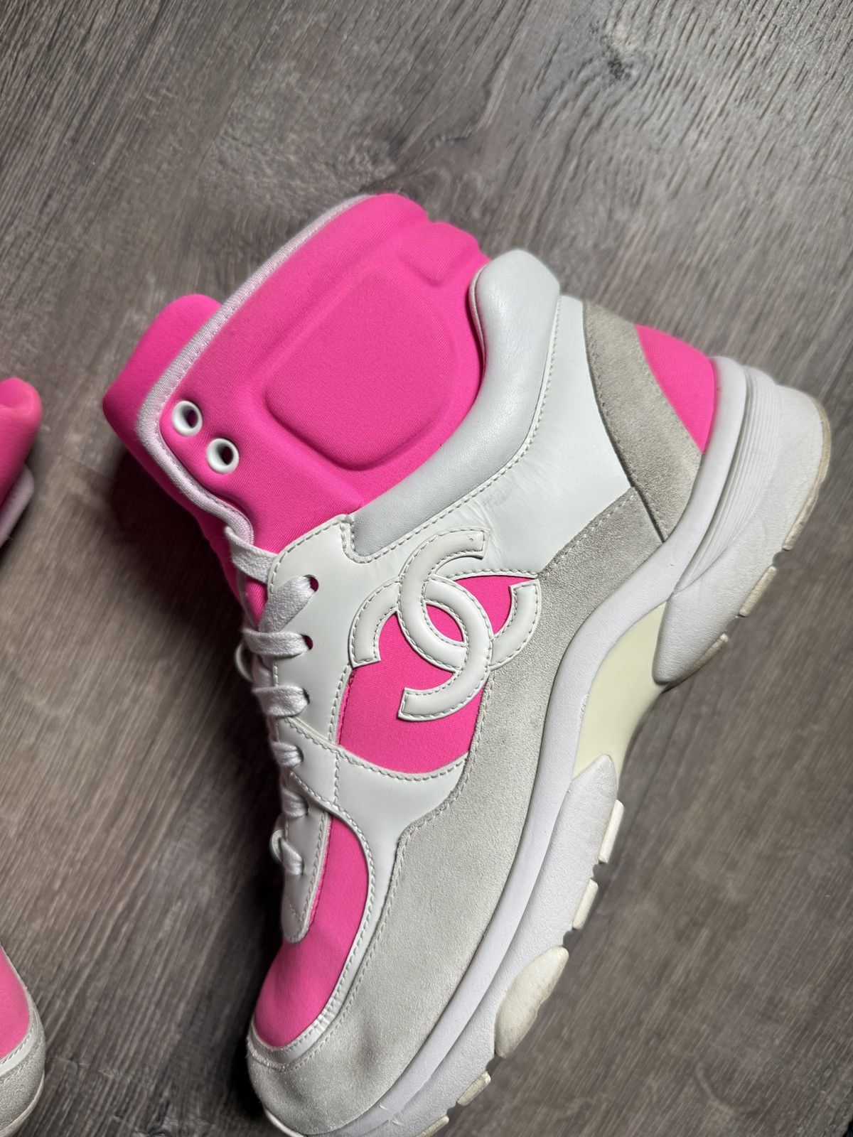Chanel Chanel 2018 Interlocking CC Logo Chunky Sneakers🔥💞 Size US 6.5 / IT 36.5 - 4 Thumbnail