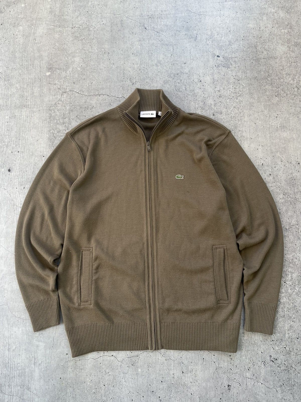 Lacoste Lacoste Sweater Full Zip Cotton Track Jacket Big Logo Black Size US XXL / EU 58 / 5 - 2 Thumbnail