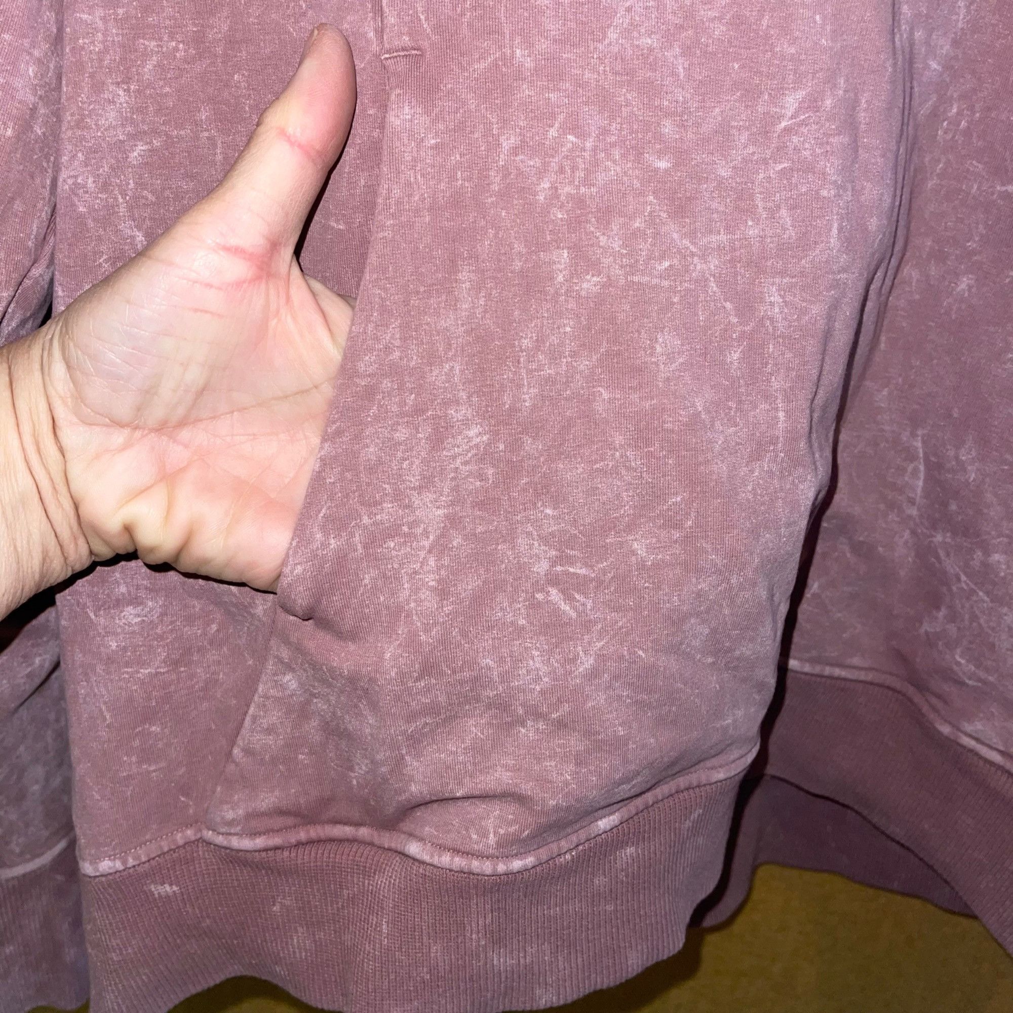 Lululemon Lululemon Womens Size 10 Pink Scuba Washed Size L / US 10 / IT 46 - 3 Thumbnail