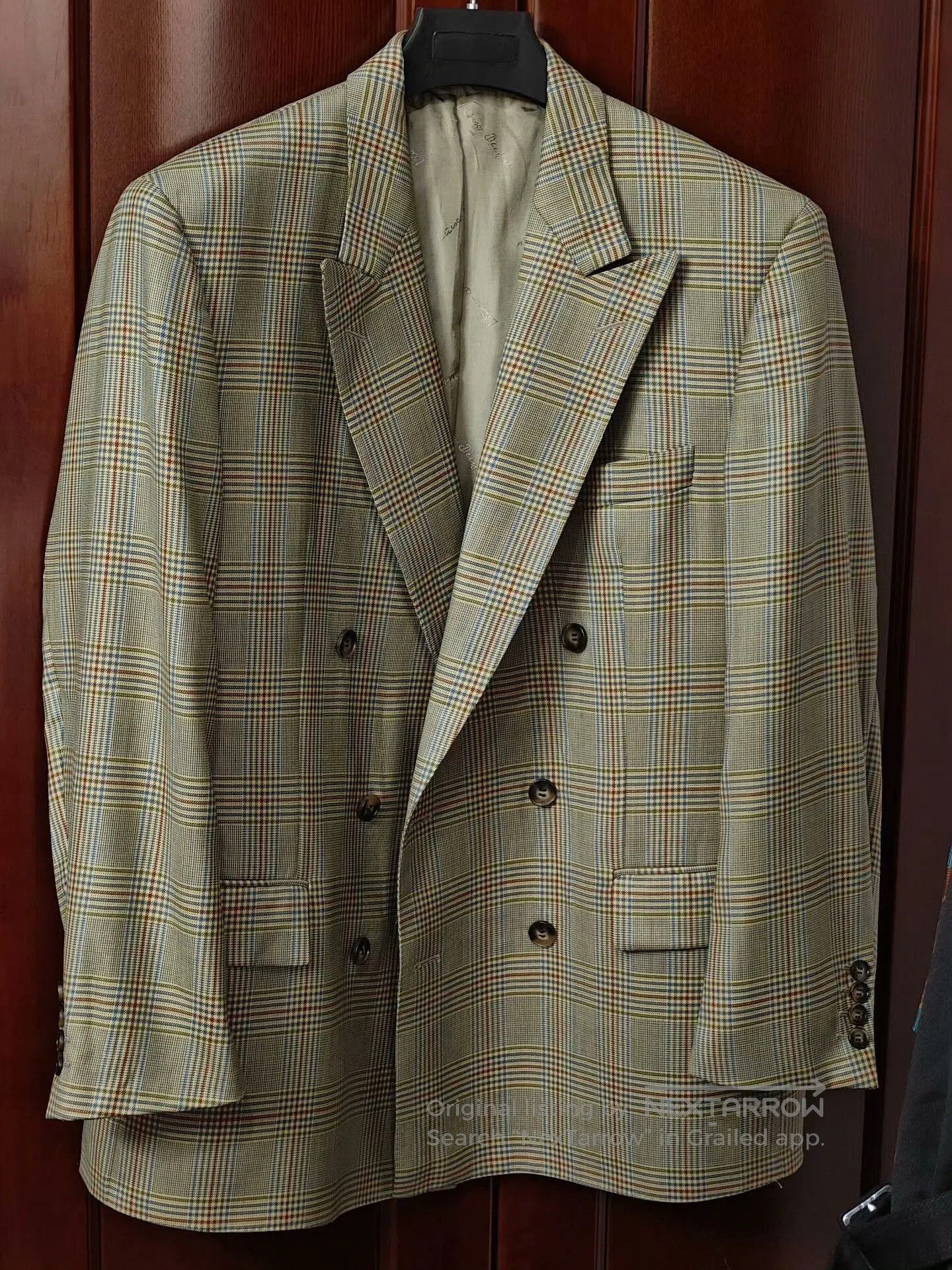 Japanese Brand Vintage Wool Blazer with Double Breasts. Size US L / EU 52-54 / 3 - 1 Thumbnail