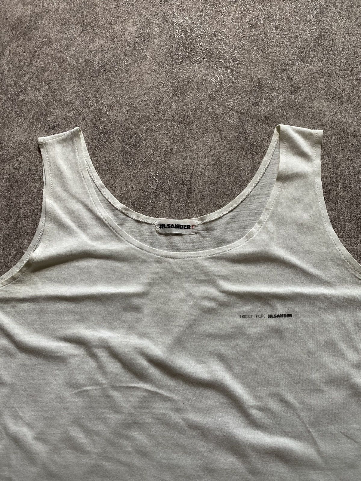 Jil Sander Jil Sander Tricot Pure Logo Tank Top Size US S / EU 44-46 / 1 - 7 Thumbnail