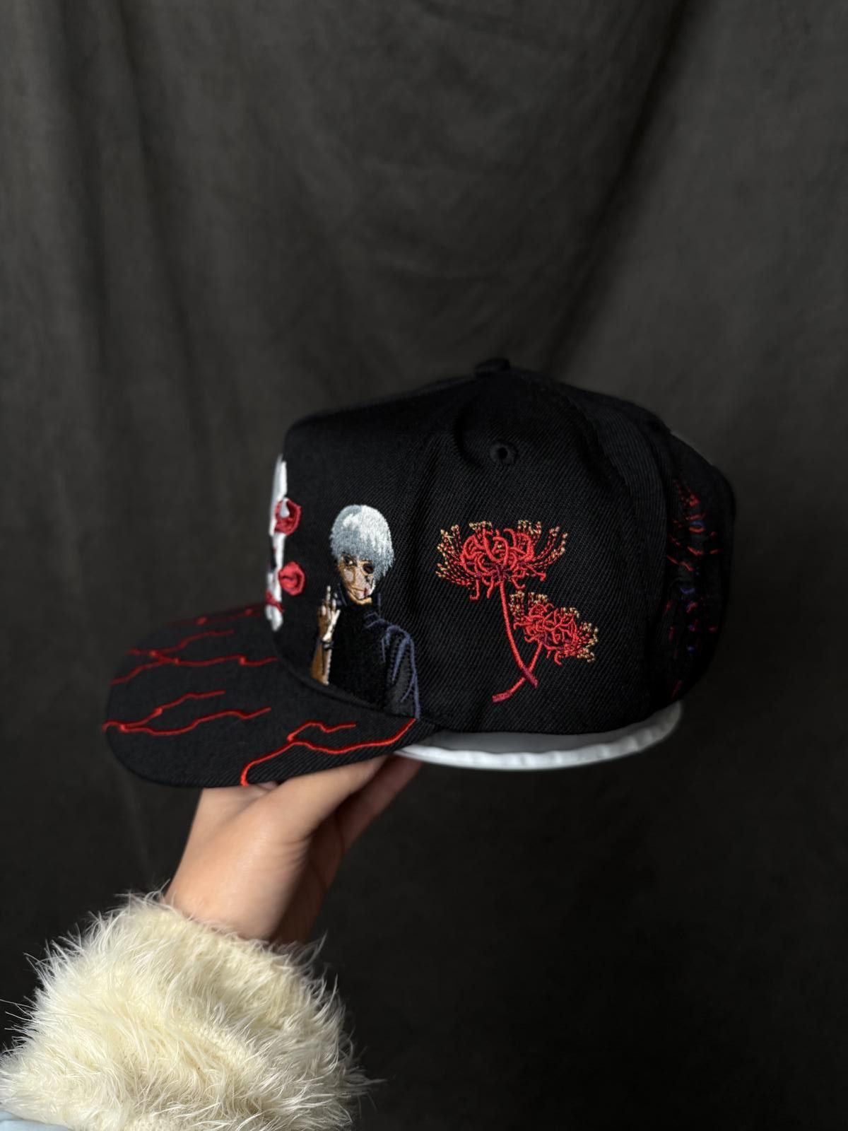 Japanese Brand VOID Tokyo Ghoul Ken Kaneki New York Yankees Hat Anime Size ONE SIZE - 3 Thumbnail