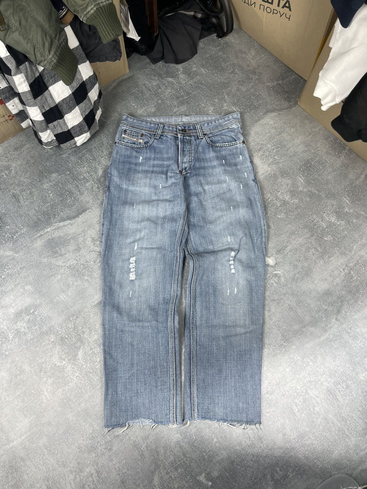 Diesel Rare Y2K diesel logo denim jeans Size US 30 / EU 46 - 6 Thumbnail