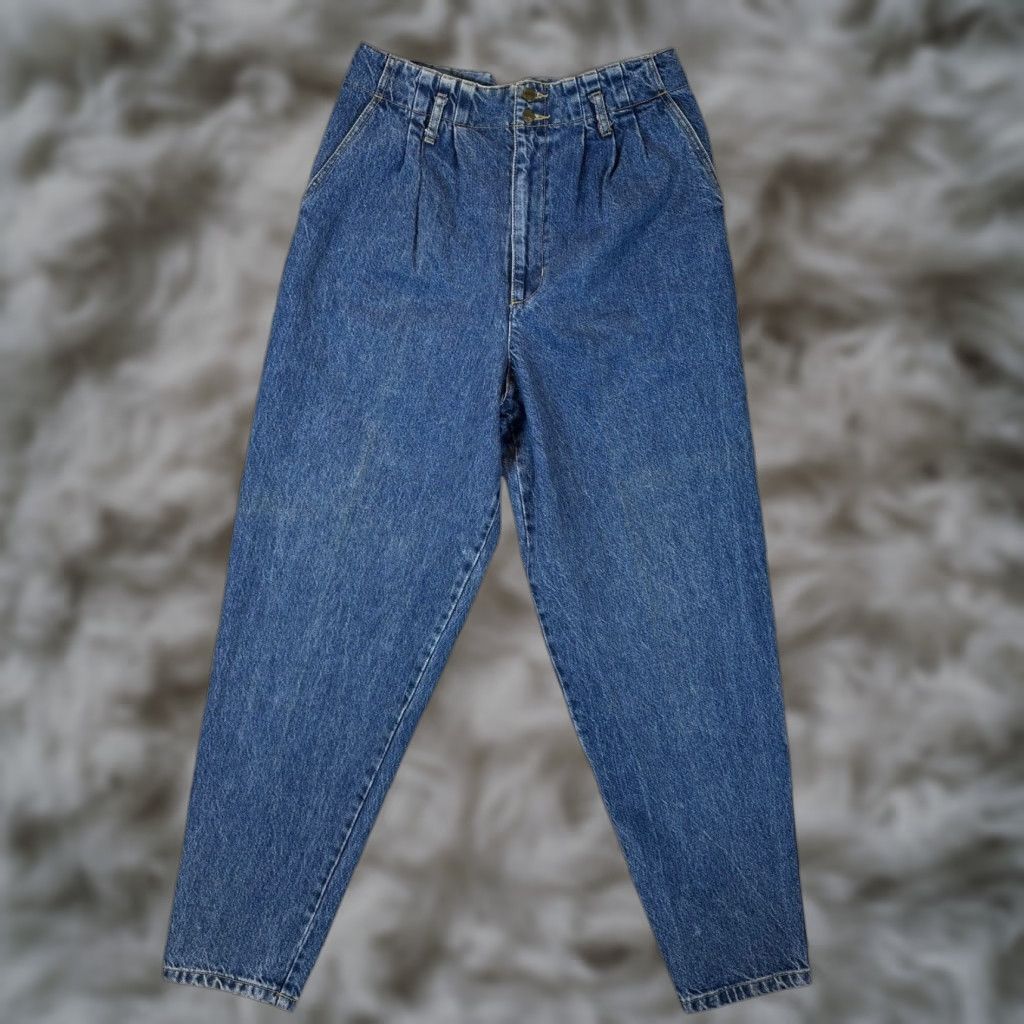 Vintage VINTAGE SOON Georges Marciano Jeans Womens 32 Blue Denim Tapered High Rise USA Size 27" / US 4 / IT 40 - 1 Thumbnail