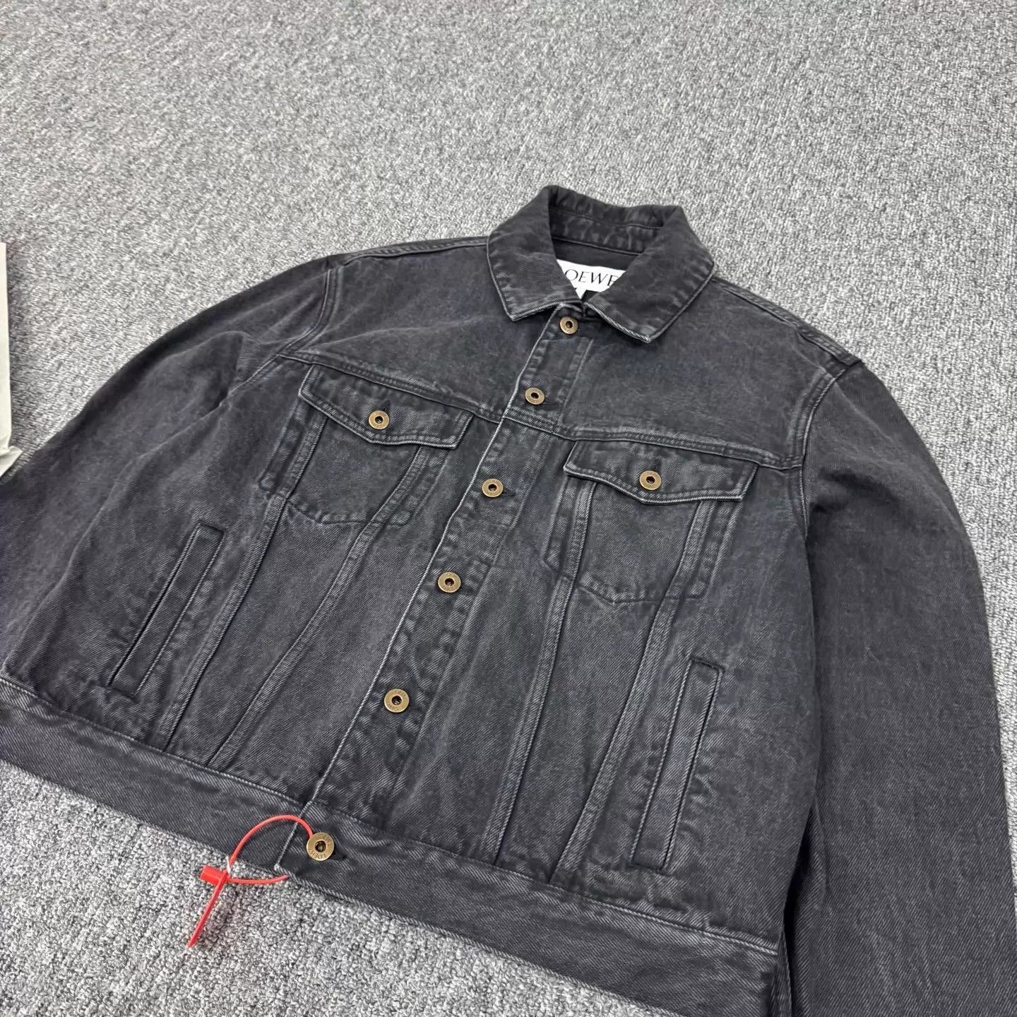Loewe Black Denim Jacket with Button Front Size US M / EU 48-50 / 2 - 4 Thumbnail
