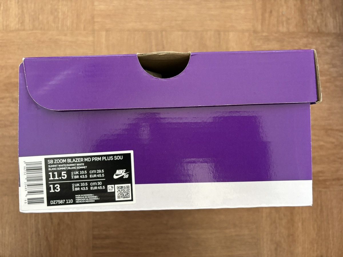 Nike NIKE SB ZOOM BLAZER MID PREMIUM PLUS « WARNING LABEL » Size US 11.5 / EU 44-45 - 15 Thumbnail