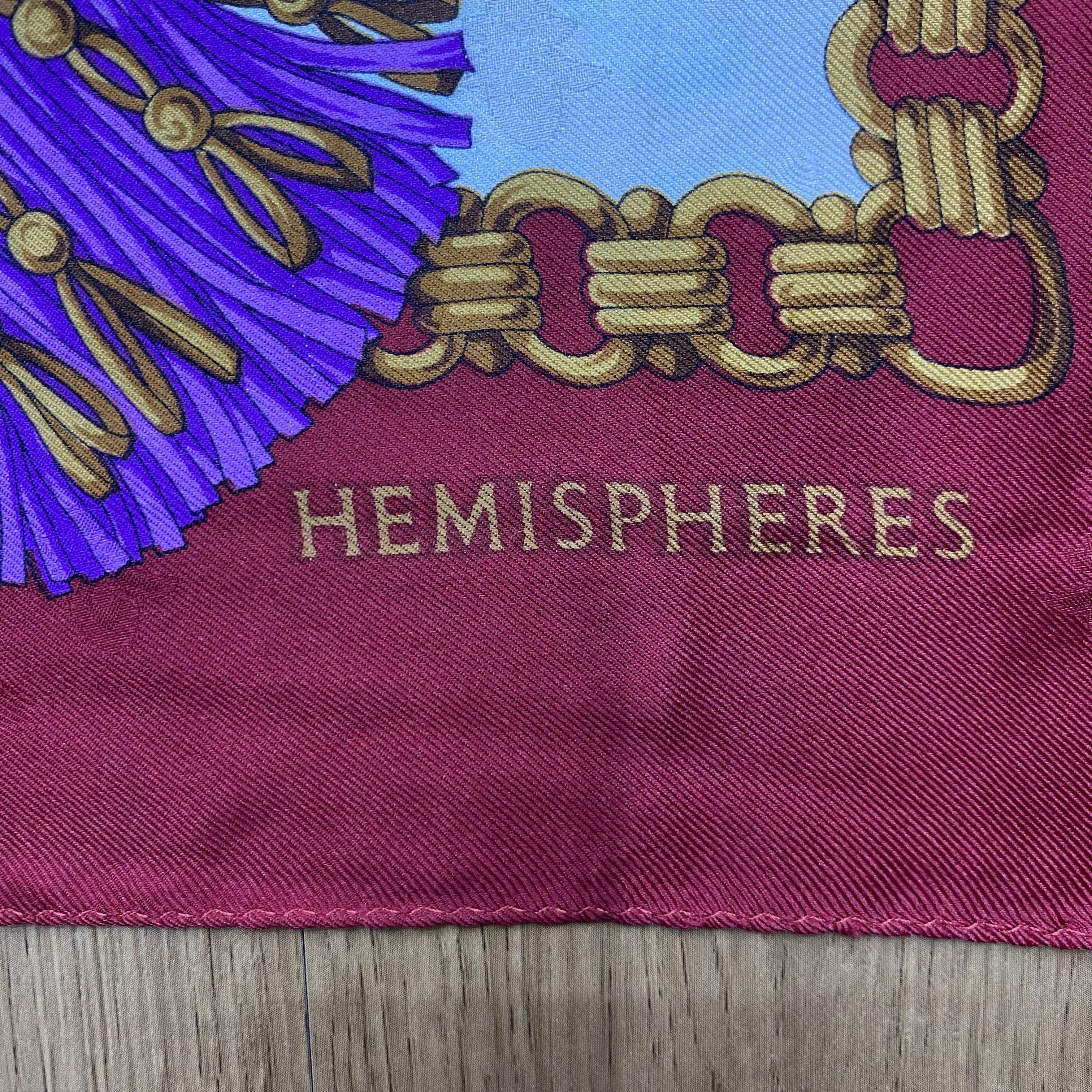 Designer × Vintage Vintage Hemispheres Silk Scarf SSC168 Size ONE SIZE - 3 Thumbnail