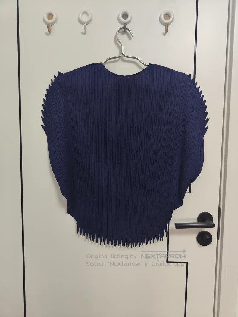 Issey Miyake Issey Miyake Little Hedgehog Top Navy Blue Size L / US 10 / IT 46 - 1 Thumbnail