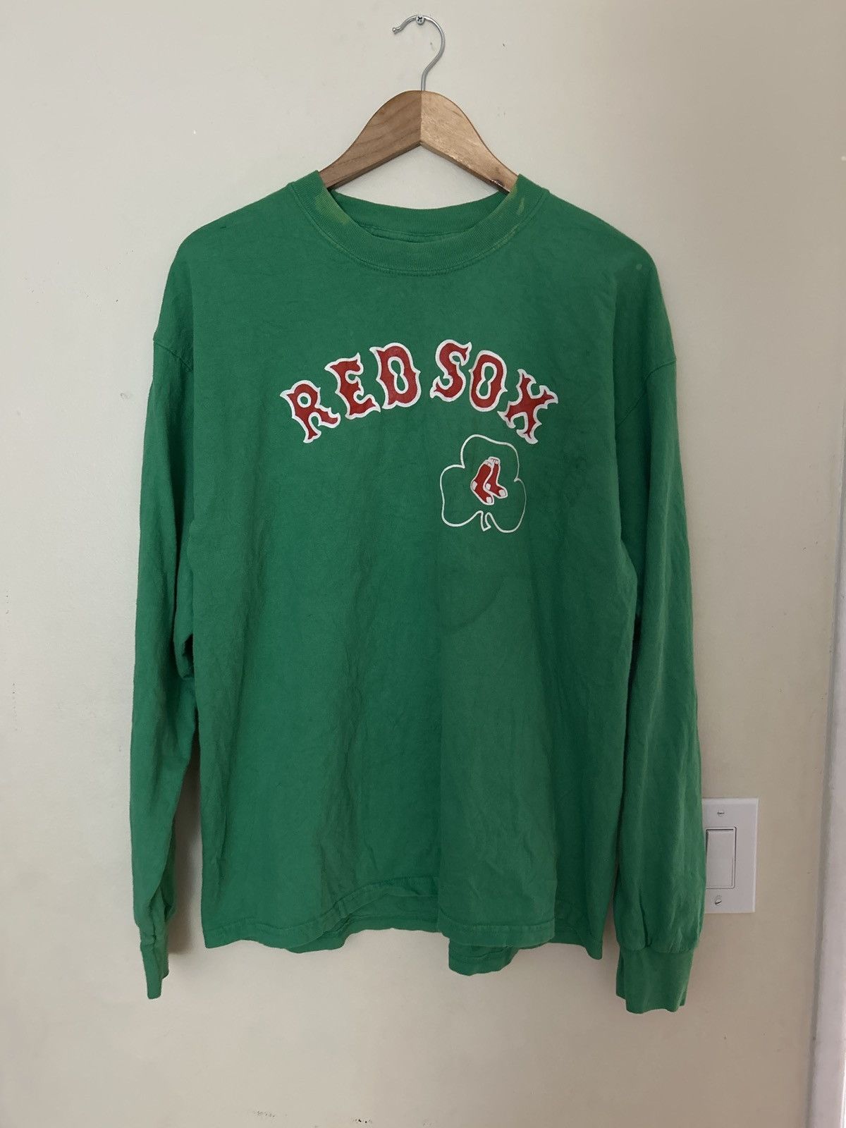 Gildan × Vintage Vintage gildan Red Sox long sleeve Size US L / EU 52-54 / 3 - 1 Thumbnail
