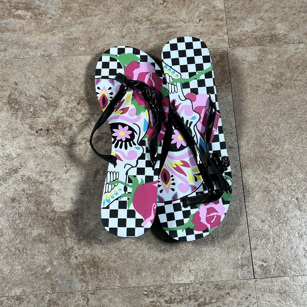 Other womens skull grunge ed hardy style flip flops size 7.5 Size US 7.5 / IT 37.5 - 4 Thumbnail