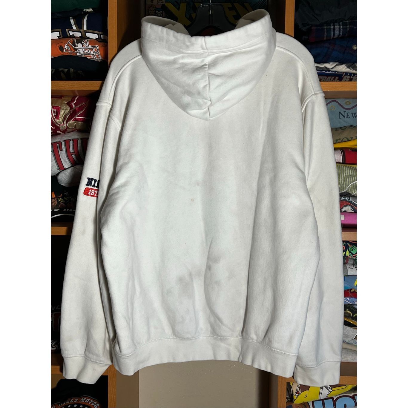 Nike Vintage Y2K Nike Center Swoosh Embroidered Hoodie Size US XL / EU 56 / 4 - 4 Thumbnail