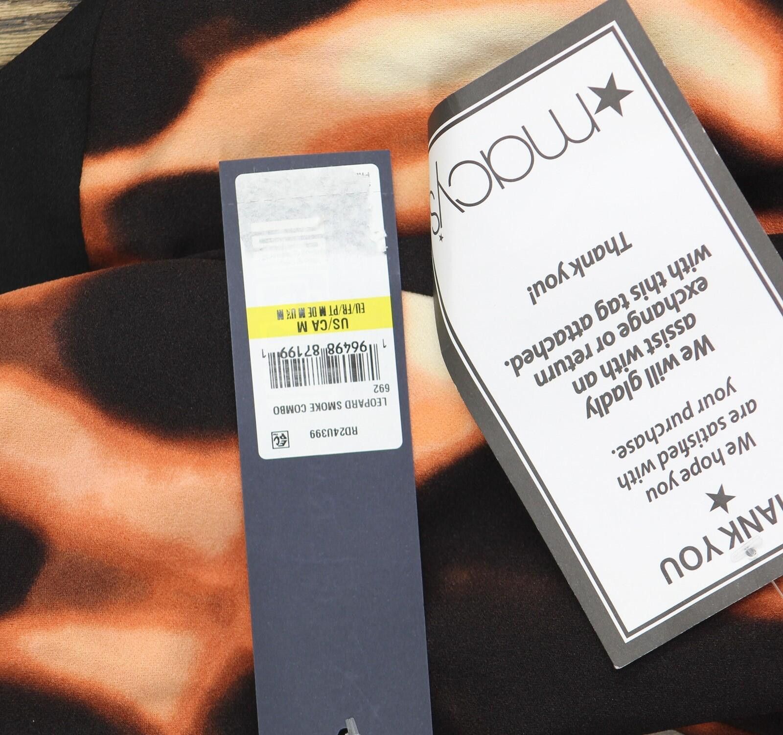 Other Nwt Rachel By Rachel Roy Midi Dress Black Leopard Smoke M Size M / US 6-8 / IT 42-44 - 4 Thumbnail