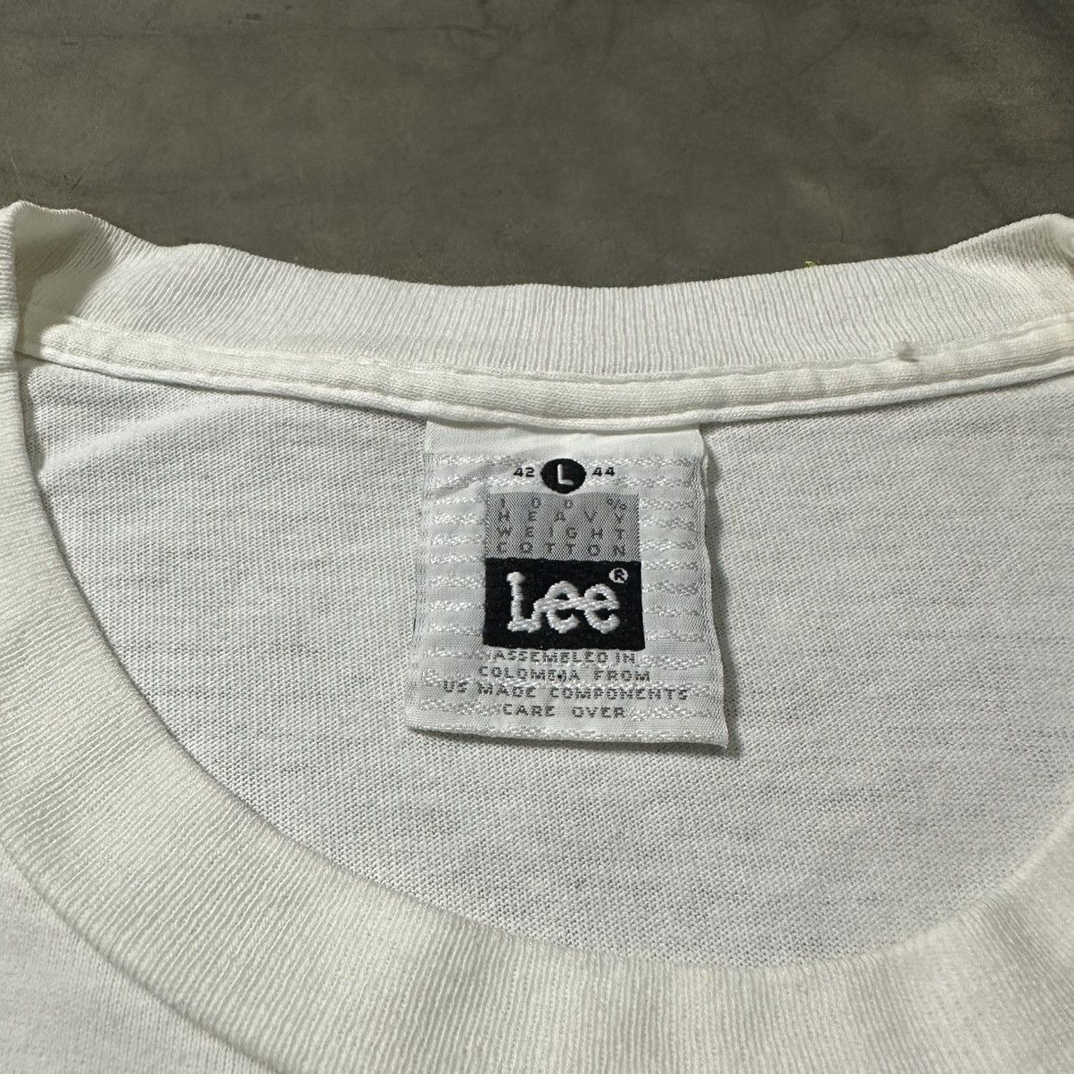 Lee VINTAGE 80s LEE TSHIRT Size US L / EU 52-54 / 3 - 3 Thumbnail