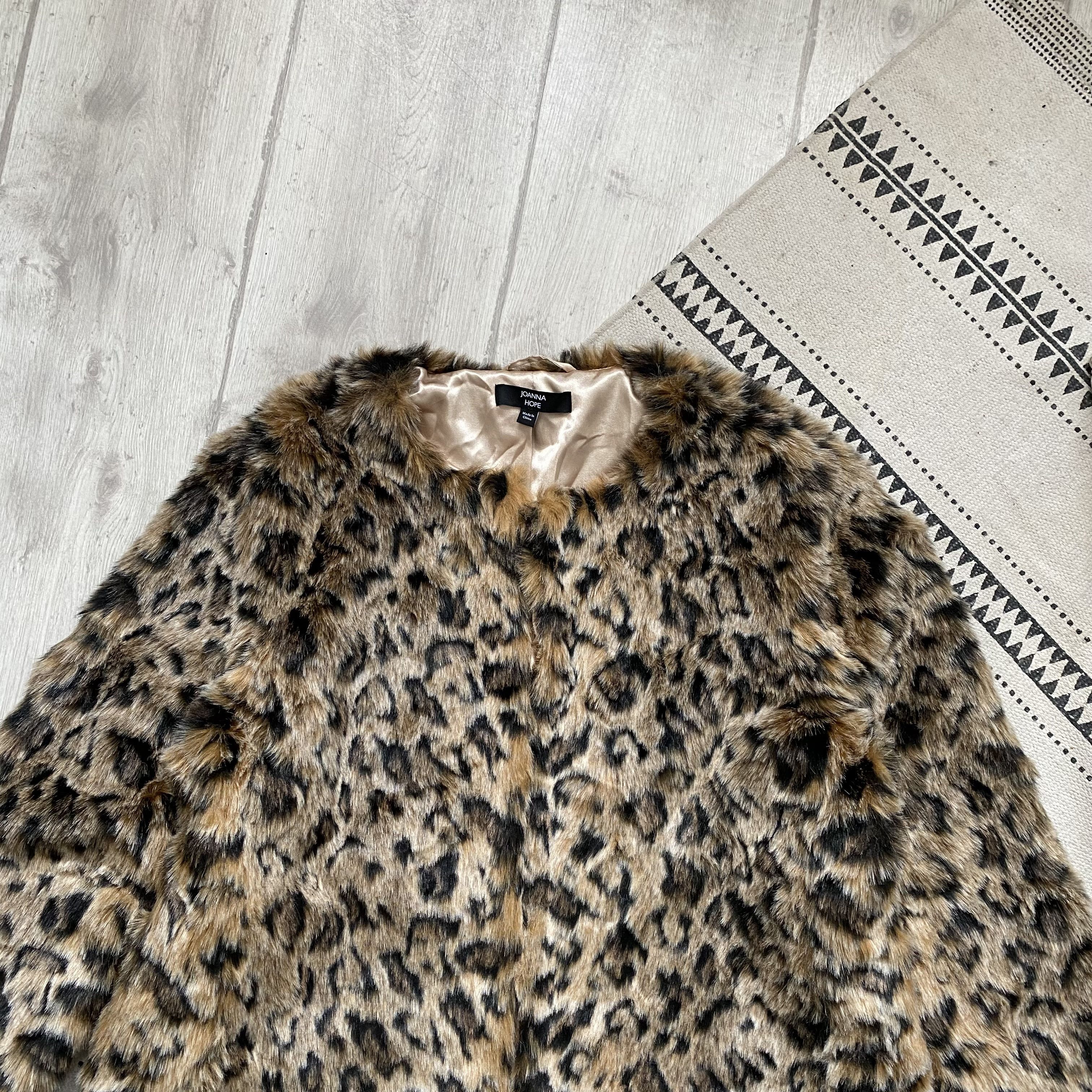 If Six Was Nine Vintage 00s Leopard print Faux Fur Jacket Avant-garde Size M / US 6-8 / IT 42-44 - 4 Thumbnail
