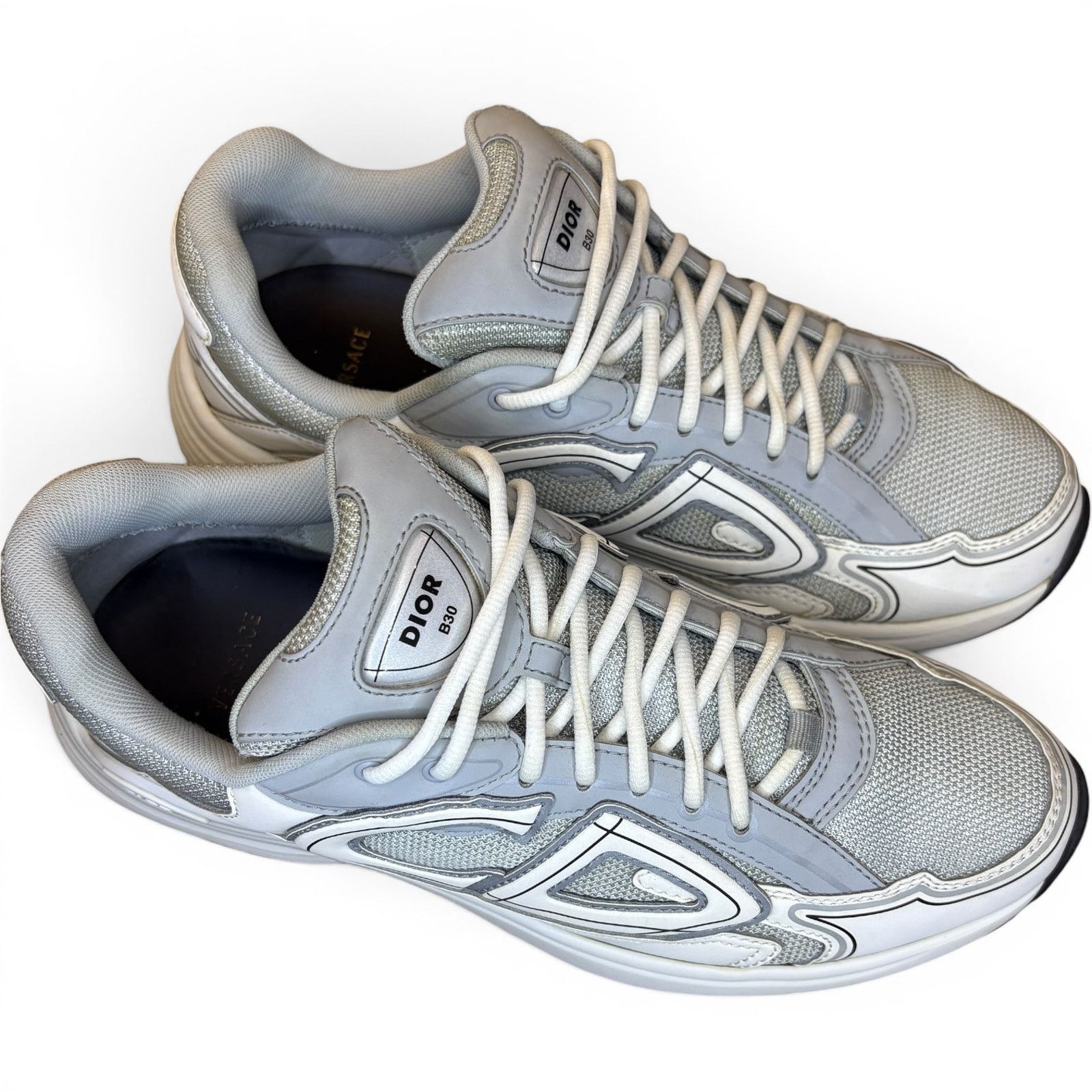 Dior Dior B30 White & Grey Sneakers | Size 44(11US) Size US 11 / EU 44 - 5 Thumbnail