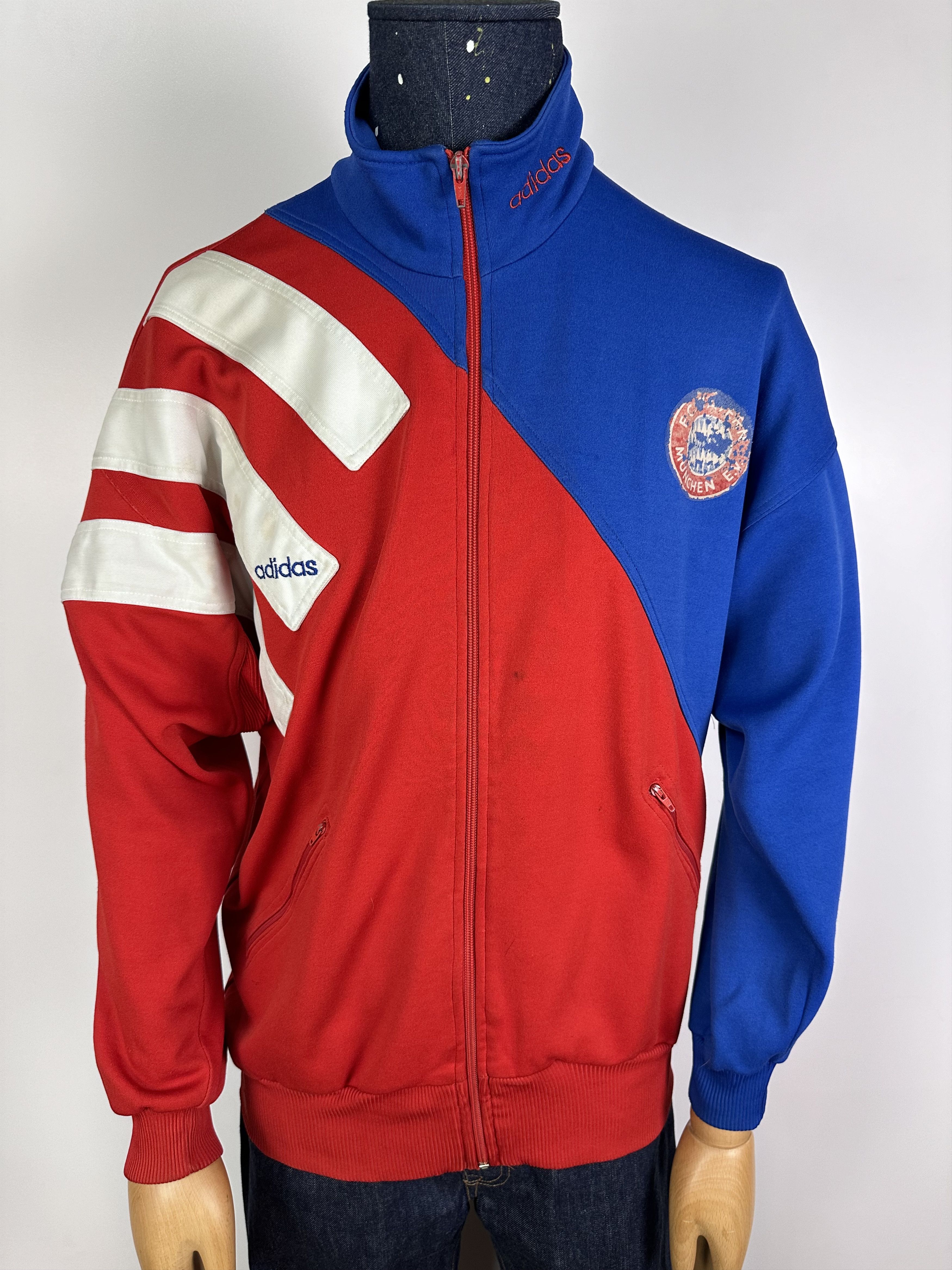 Adidas × Vintage BAYERN MUNICH 1993 94 Training Jacket Football Soccer Adidas Size US L / EU 52-54 / 3 - 2 Thumbnail