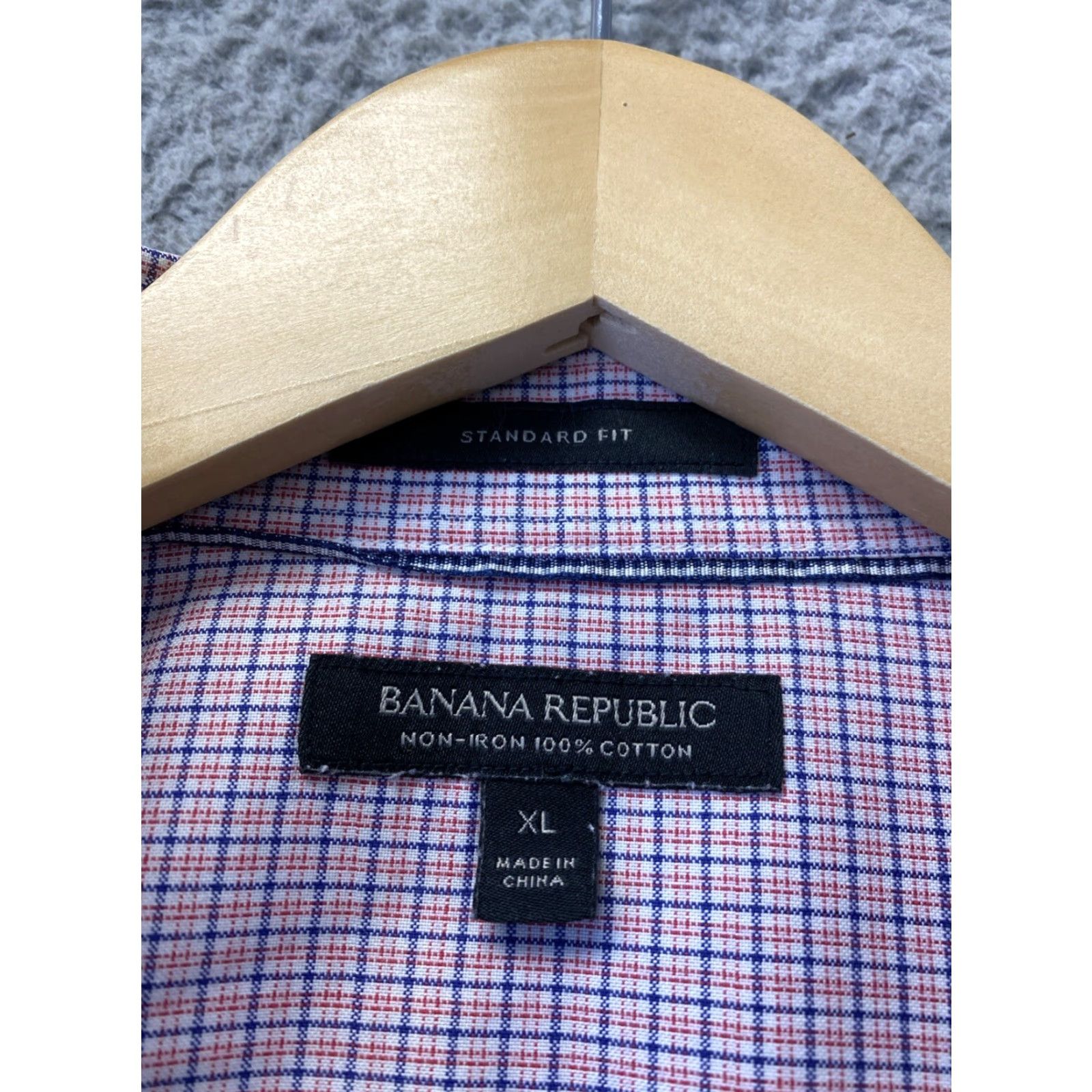 Banana Republic BANANA REPUBLIC Cotton Plaid Long Sleeve Shirt XL Pink Casual Mens Size US XL / EU 56 / 4 - 3 Thumbnail