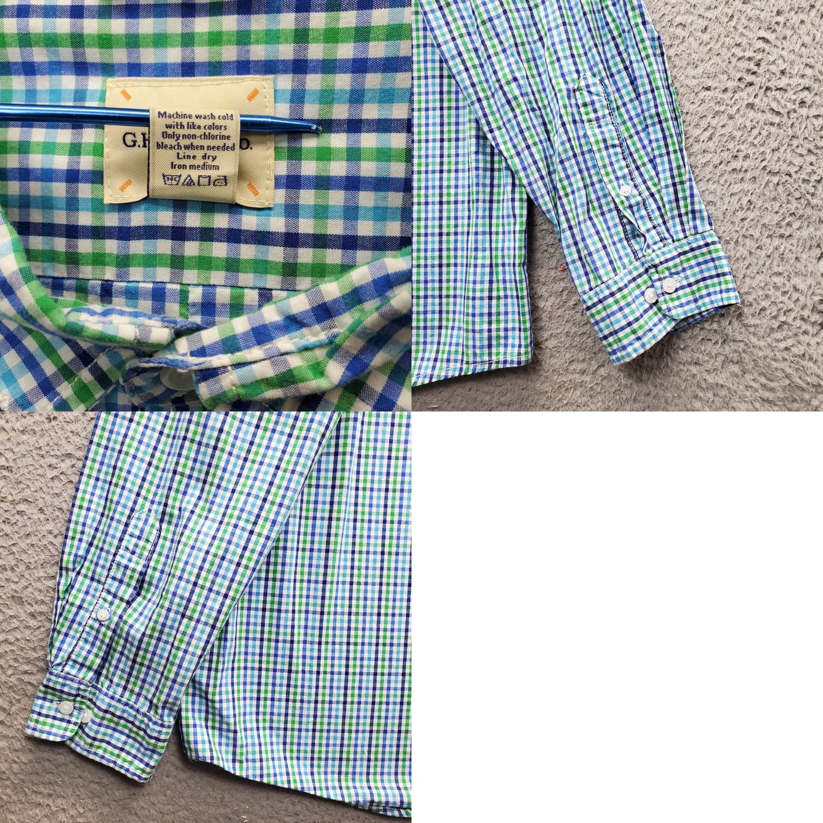 Vintage G.H. Bass & Co. Shirt Mens XL Multi Plaid Button Down Long Sleeve Casual Shirt Size US XL / EU 56 / 4 - 8 Thumbnail