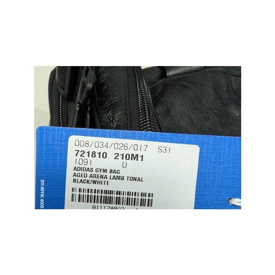Adidas × Balenciaga o1rshd1 Aged Arena Lamb Gym Bag in Black/White Size ONE SIZE - 23 Thumbnail