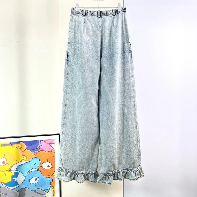 Chanel Chanel Light-coloured denim wide-leg trousers Size 25" / US 0 / IT 36 - 2 Thumbnail