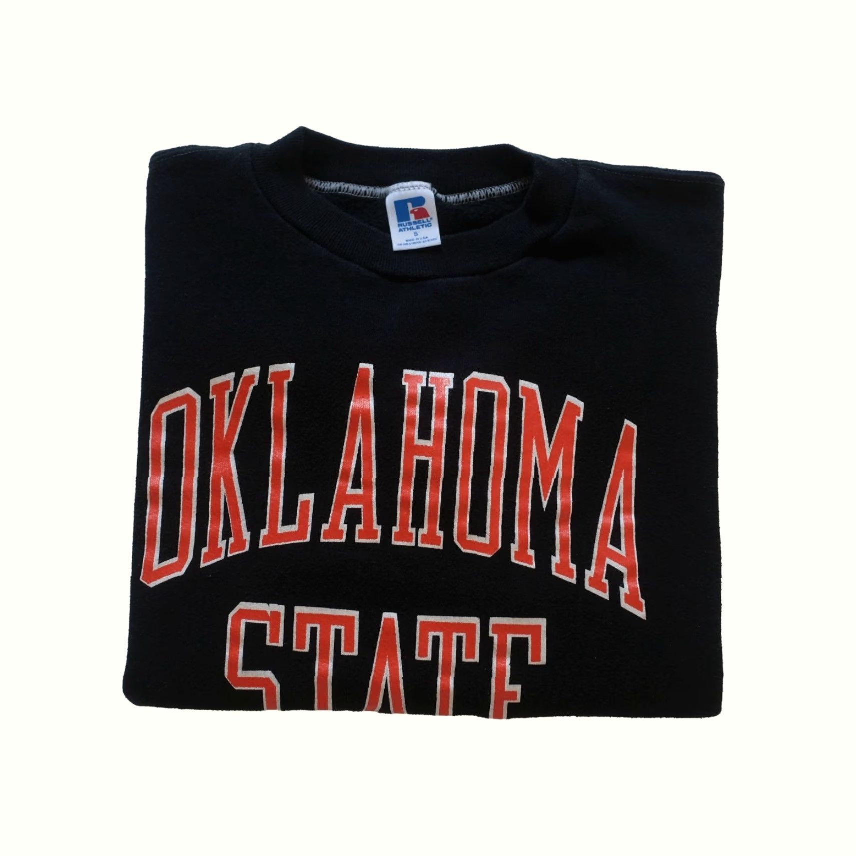 Russell Athletic VINTAGE RUSSELL ATHLETIC Sweatshirt Crewneck Men M Black USA MADE 90s 80s Football Active Logo Pullover Size US M / EU 48-50 / 2 - 2 Thumbnail