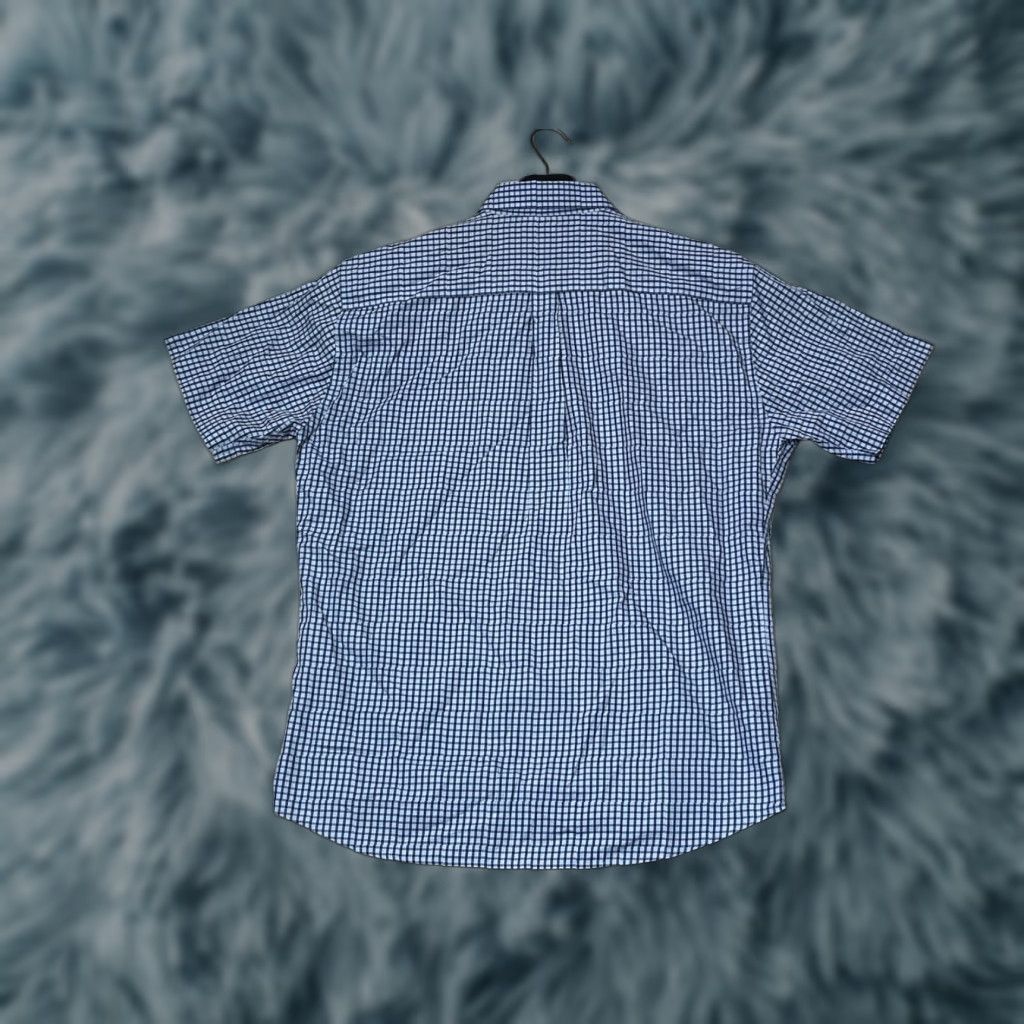 Peter Millar Peter Millar Men's Short Sleeve Button Up Shirt Large Blue Check Pattern Size US L / EU 52-54 / 3 - 1 Thumbnail