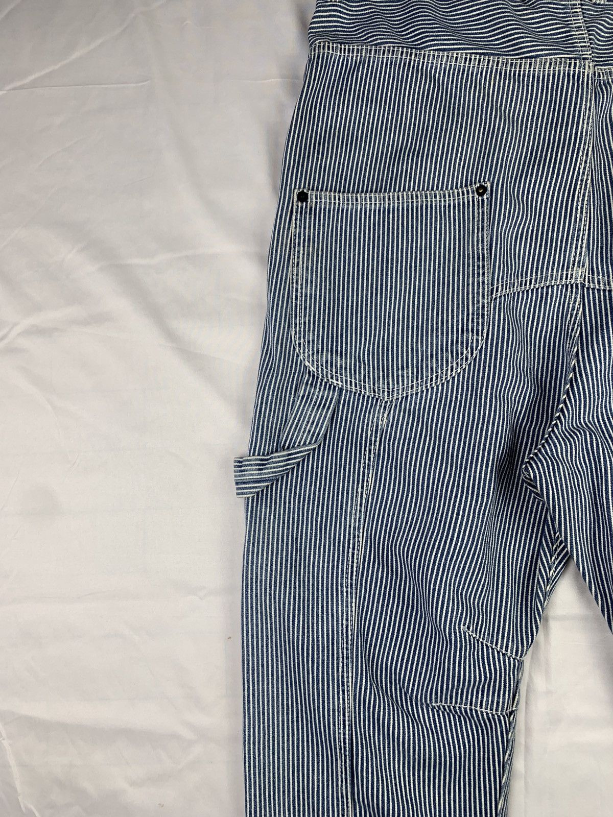 Japanese Brand Dominate Japan Hickory Stripes Carpenter Farmers Jeans Pants Size US 33 - 8 Thumbnail