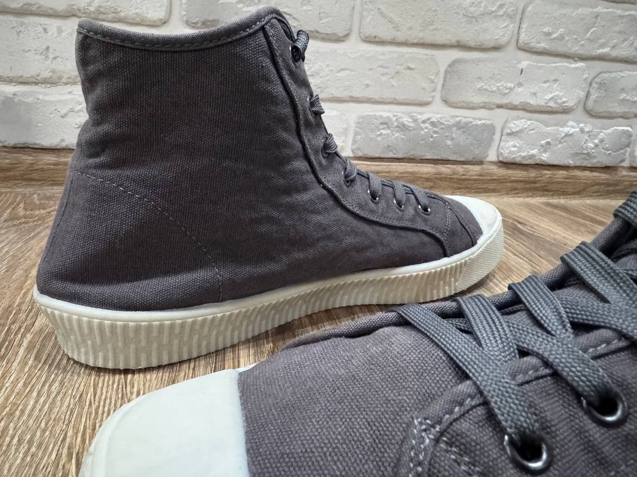 Allsaints Allsaints Max Canvas High Top Sneakers Shoes Size US 13 / EU 46 - 16 Thumbnail