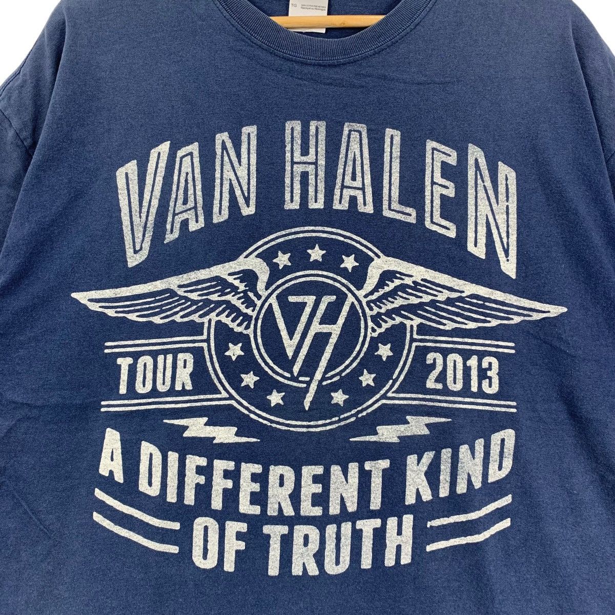 Vintage VAN HALEN Tour 2013 America Rock band Big Logo T-Shirt Size US XL / EU 56 / 4 - 3 Thumbnail
