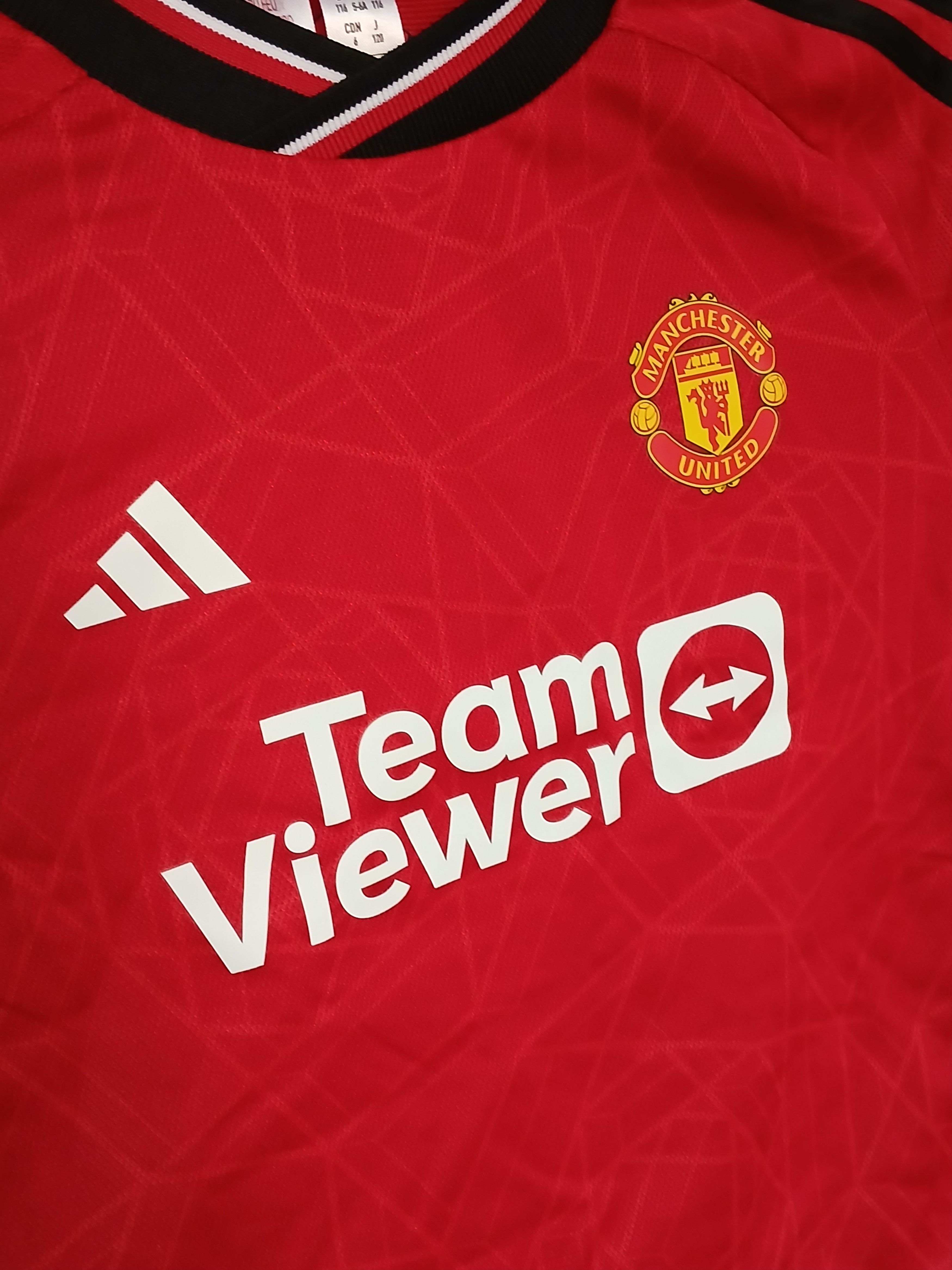 Adidas New KIDS Manchester United 23/24 Home Football Jersey Size US XS / EU 42 / 0 - 3 Thumbnail