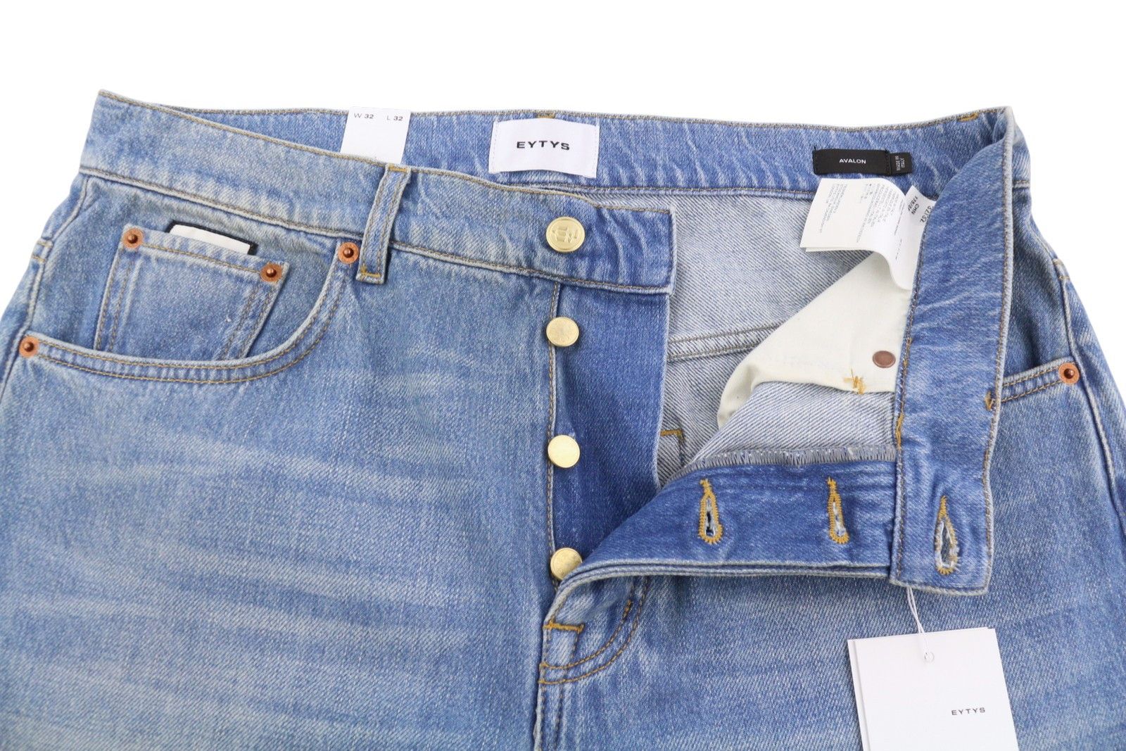 Eytys AVALON TORN INDIGO BOOTCUT W32/L32 RRP370 88892 Size US 32 / EU 48 - 6 Thumbnail
