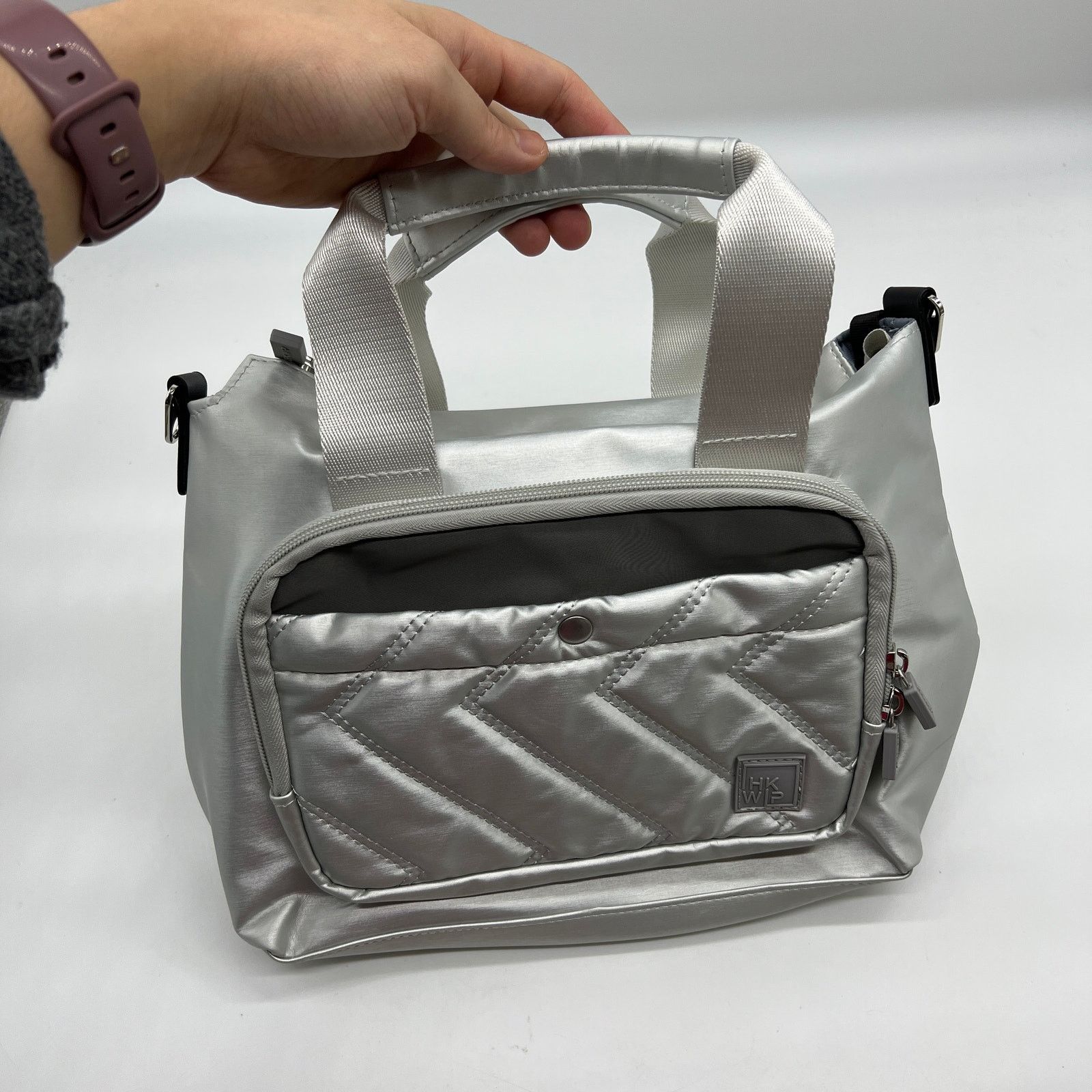 Ihkwip Womens Purse Mini Tote Encore Edition S in Silver