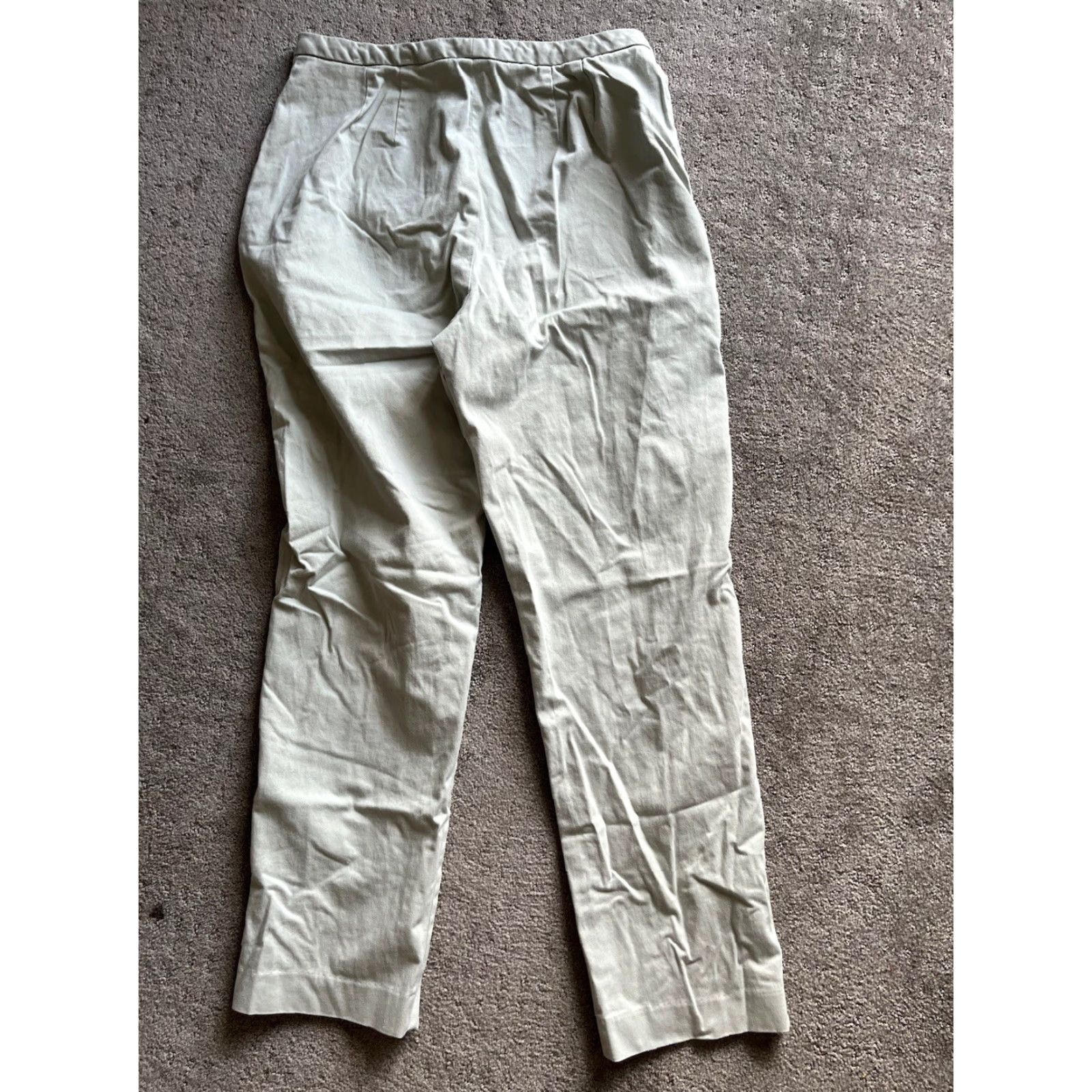 Lands' End VINTAGE Lands End Womens Pants Khakis 2 Pocket Beige 65% Polyester 35% Cotton 29 Inseam High Rise 12 Regular USA Mens Womens Girls Size 34" / US 12 / IT 48 - 3 Thumbnail