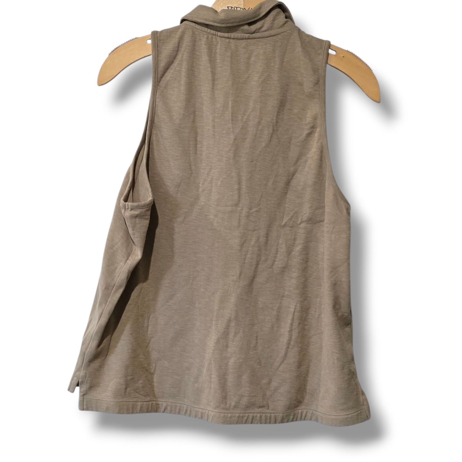 Banana Republic Banana Republic Women’s Brown Sleeveless Polo Top Large Size L / US 10 / IT 46 - 2 Thumbnail