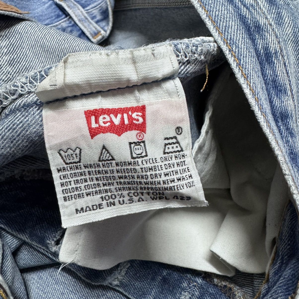 Levi's Vintage 90s Levis 501xx Distressed Cropped Jeans Size US 34 / EU 50 - 22 Thumbnail