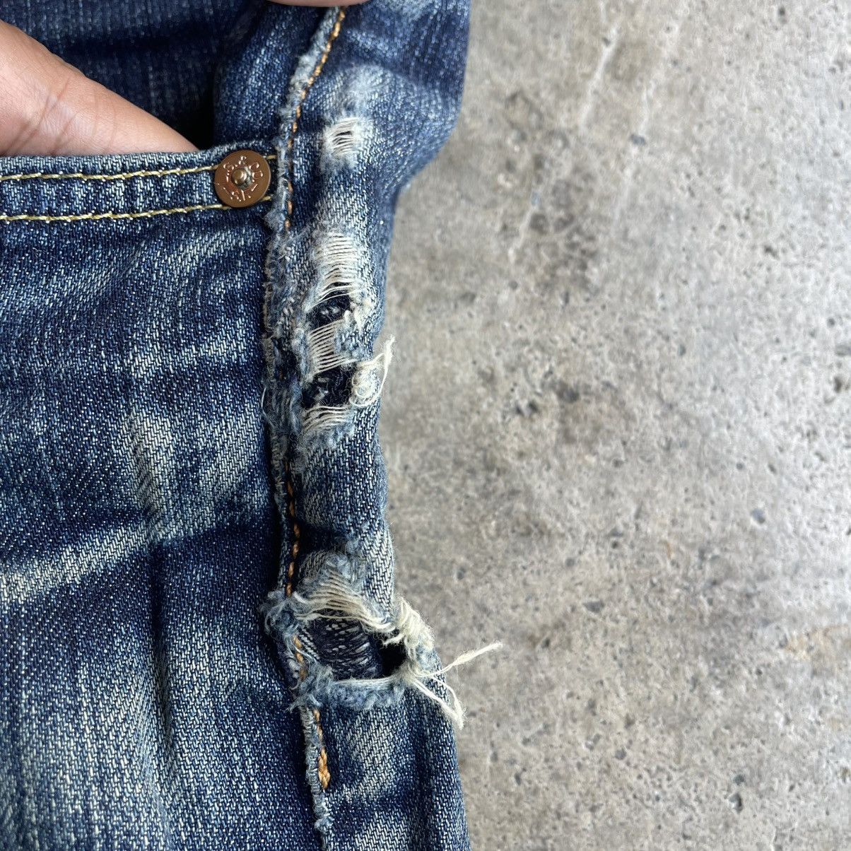 Levi's Vintage Clothing 🔥Vintage Levis 505 Stoned Washed Ripped Distress Denim Jeans Size US 36 / EU 52 - 8 Thumbnail