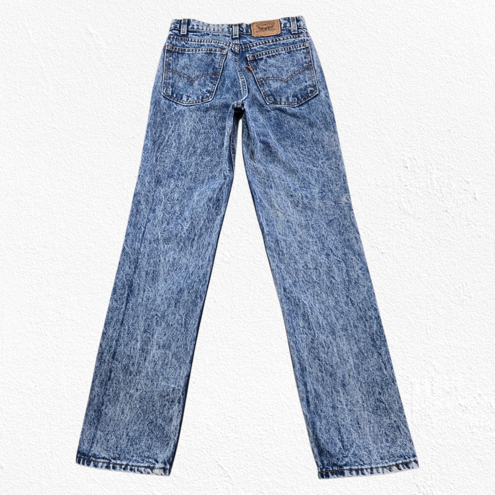 Levi's Vintage Levi’s Orange Tab Acid Wash Straight Leg Jeans W28 Size 28" / US 6 / IT 42 - 11 Thumbnail