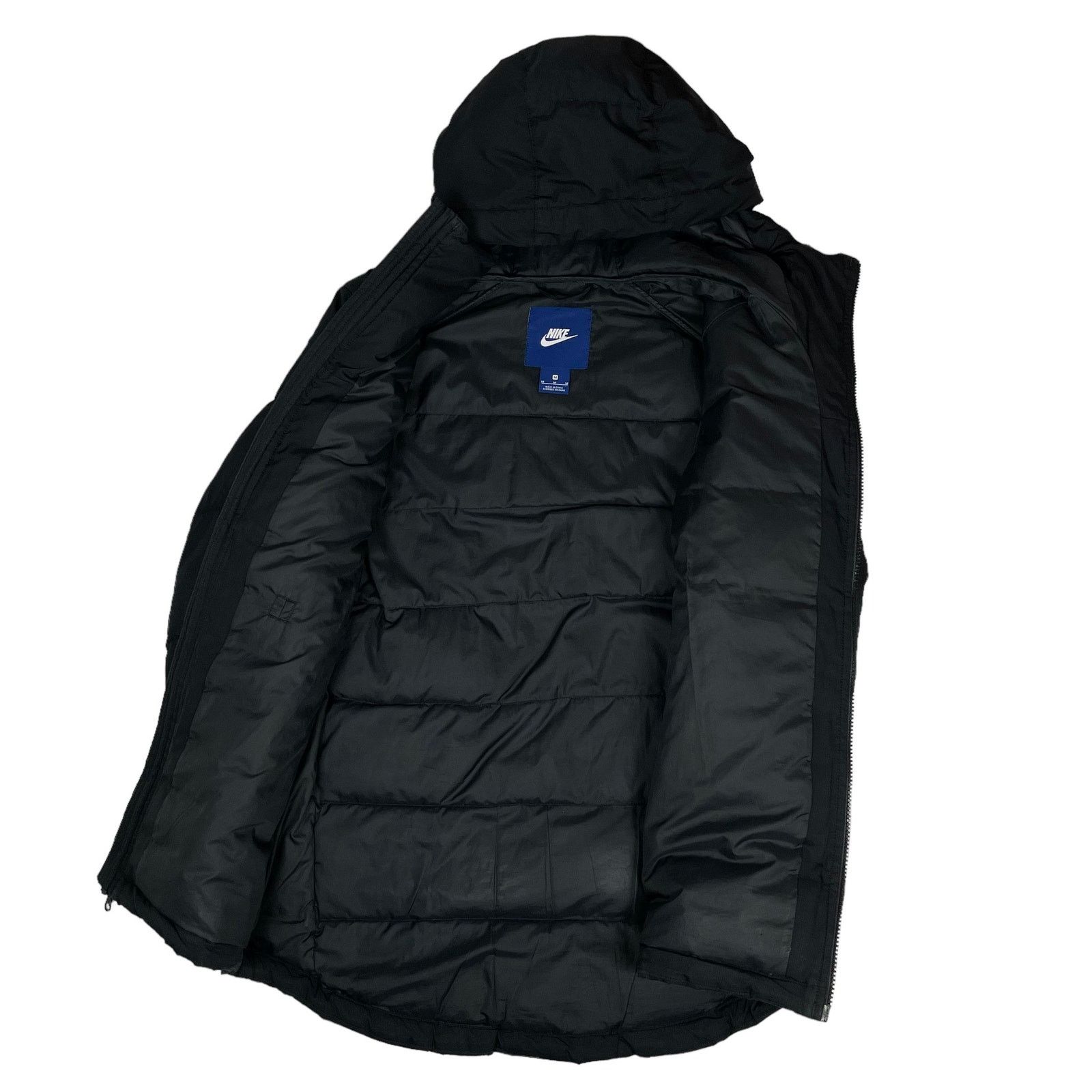 Nike Nike Men's Black Long Sleeve Hooded Full Zip Puffer Jacket M Size US M / EU 48-50 / 2 - 14 Thumbnail