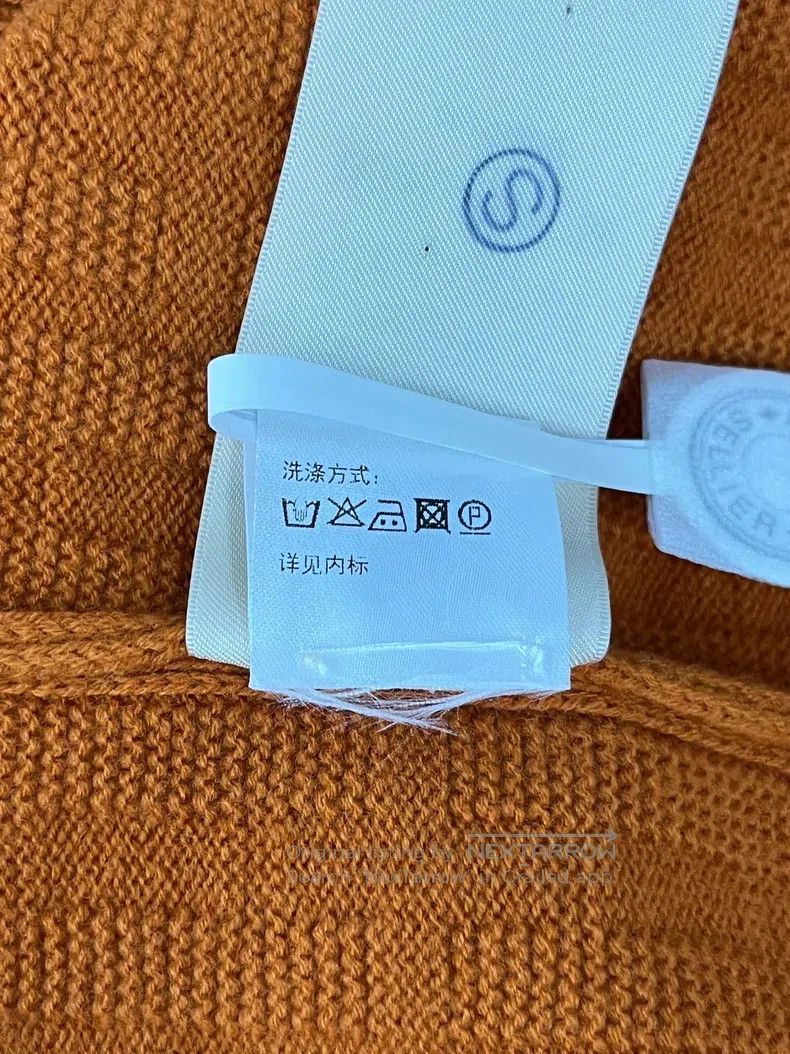 Hermes Hermes Orange H Printed Short Sleeve Knit Top Size XS / US 0-2 / IT 36-38 - 7 Thumbnail