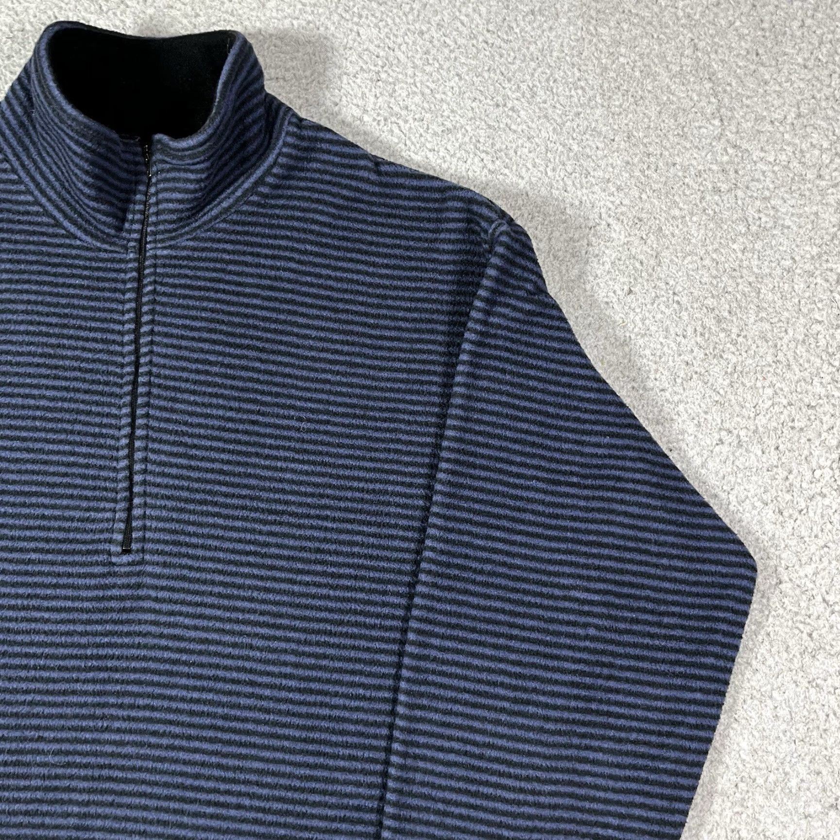 Patagonia Patagonia Capilene 1/4 Zip Mens L Blue Stripe Pullover Fleece VTG 1998 USA Windbreaker 90s Size US L / EU 52-54 / 3 - 6 Thumbnail