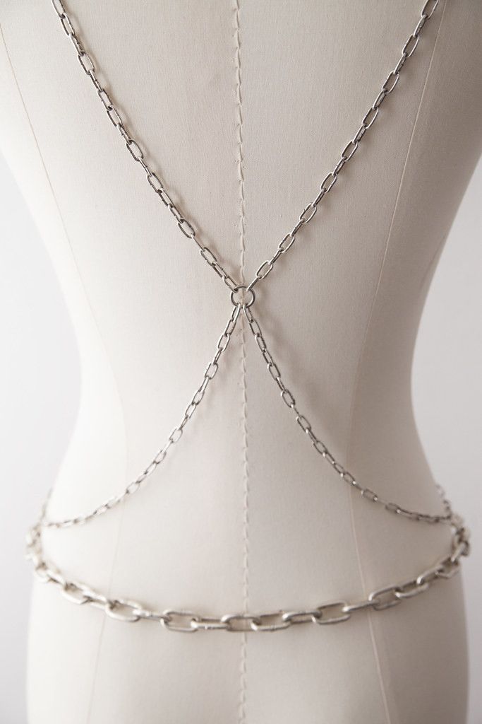 Maison Margiela AW01 silver harness & belt Size ONE SIZE - 7 Thumbnail