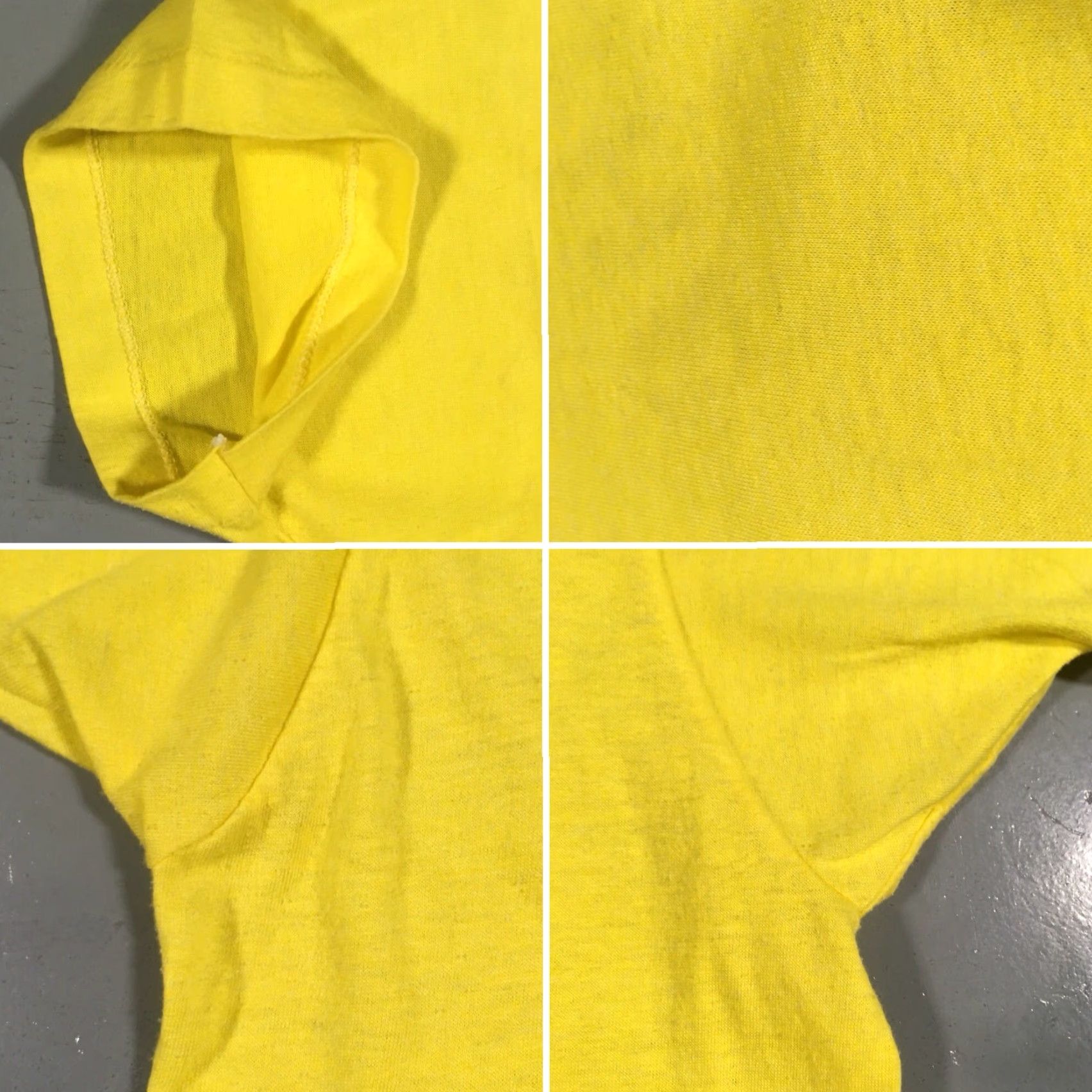 Vintage VINTAGE Screen Stars T Shirt 1980s XL Yellow Men Graphic Tee Lathrop California Alligator Races Sportswear/Beach Size US XL / EU 56 / 4 - 7 Thumbnail
