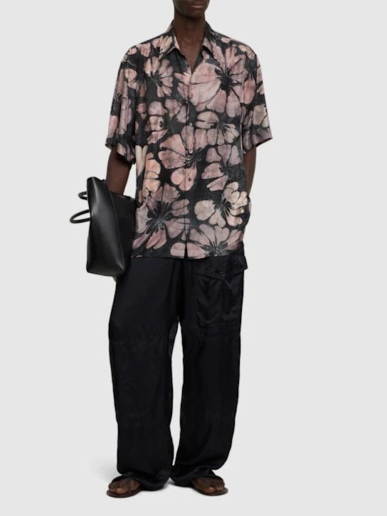 Dries Van Noten o1lsvrm0425 Silk Shirt in Pink Size US L / EU 52-54 / 3 - 2 Thumbnail